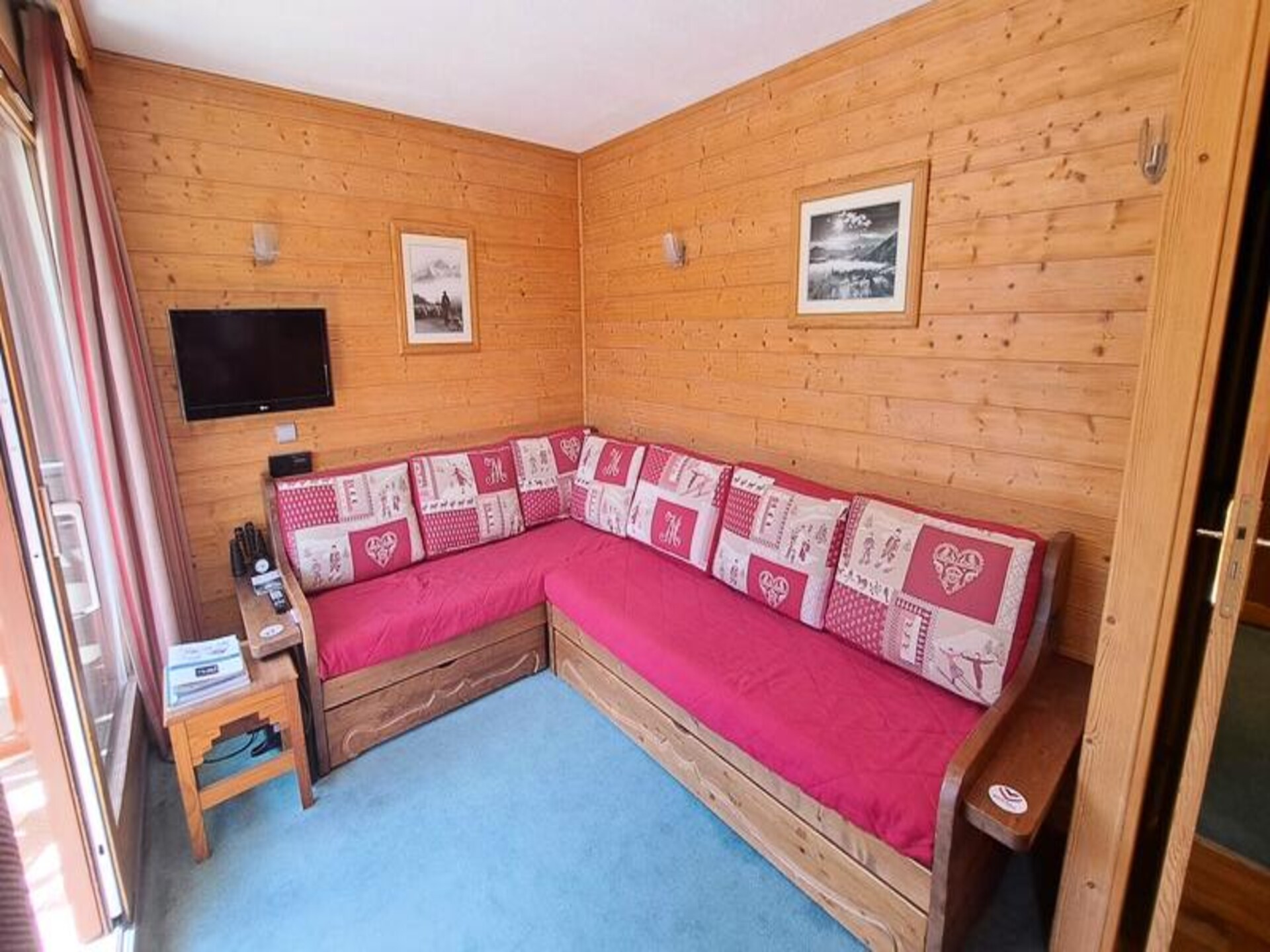 Compact appartement in Méribel Mottaret met balkon en Alpen-uitzicht - foto 1