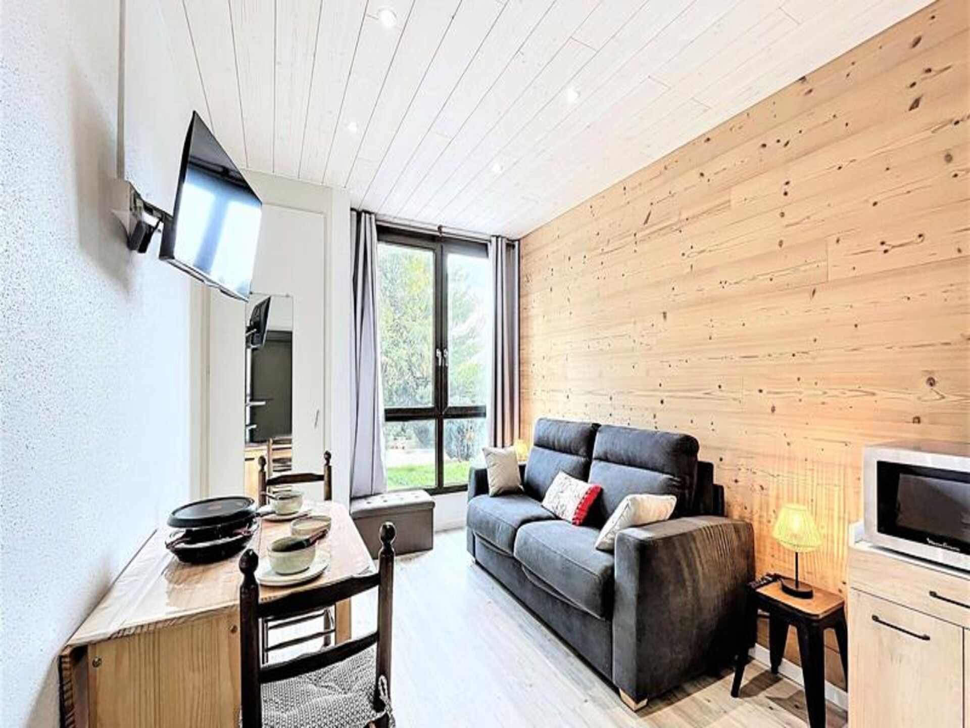 Studio op de piste in Villarembert met uitzicht en zwembad - foto 5