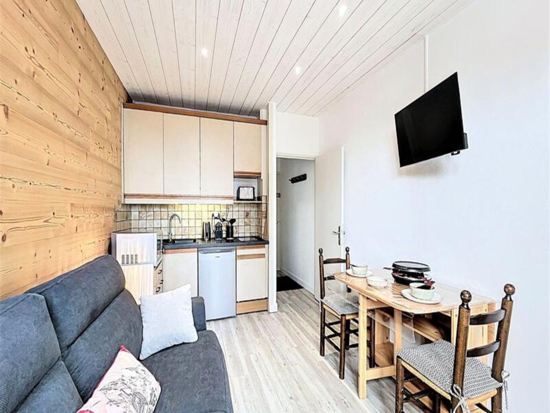 Studio op de piste in Villarembert met uitzicht en zwembad - foto 7