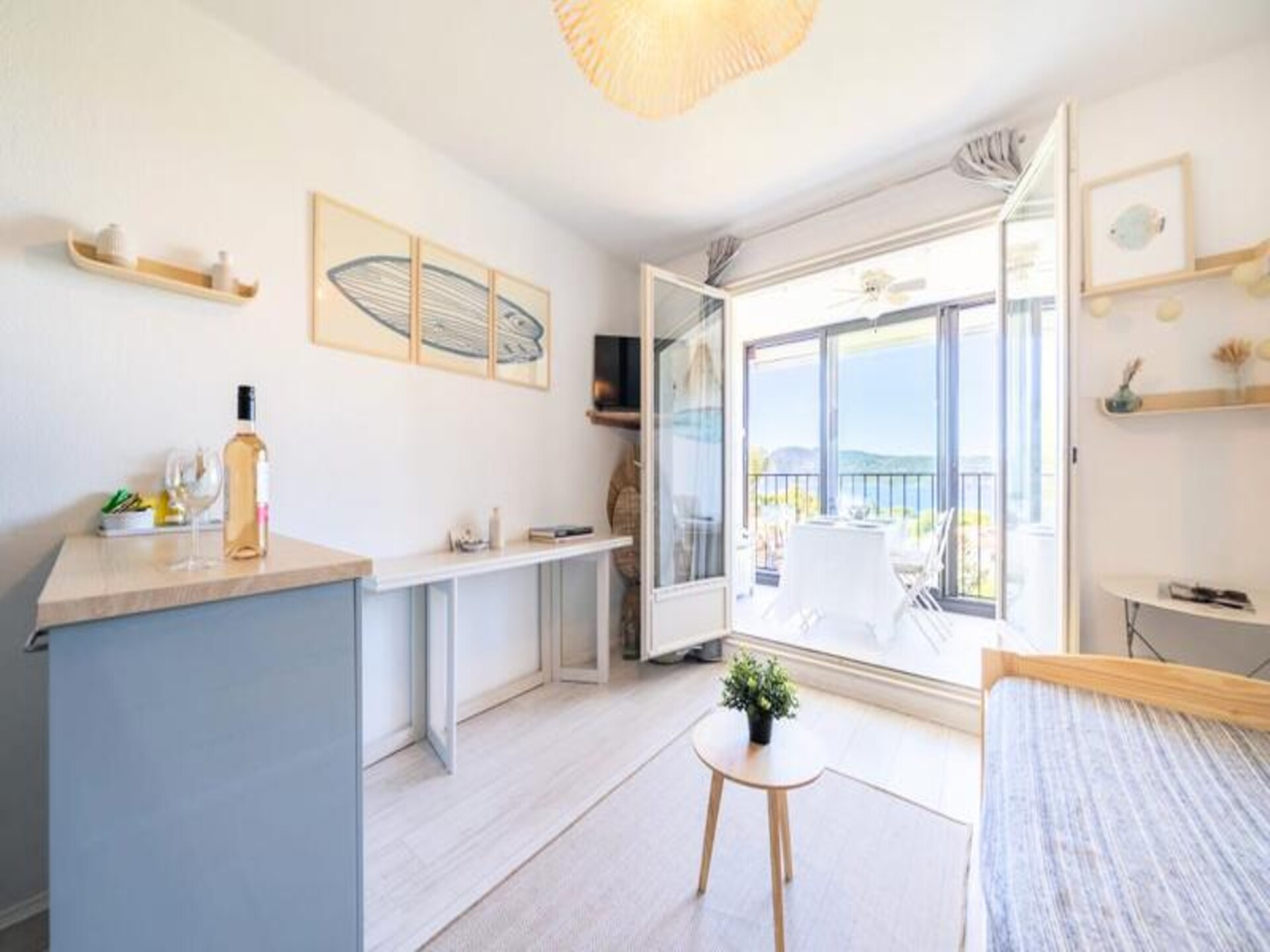 Panoramisch zeezicht appartement voor 6 personen met zwembad in Saint-Mandrier - foto 13