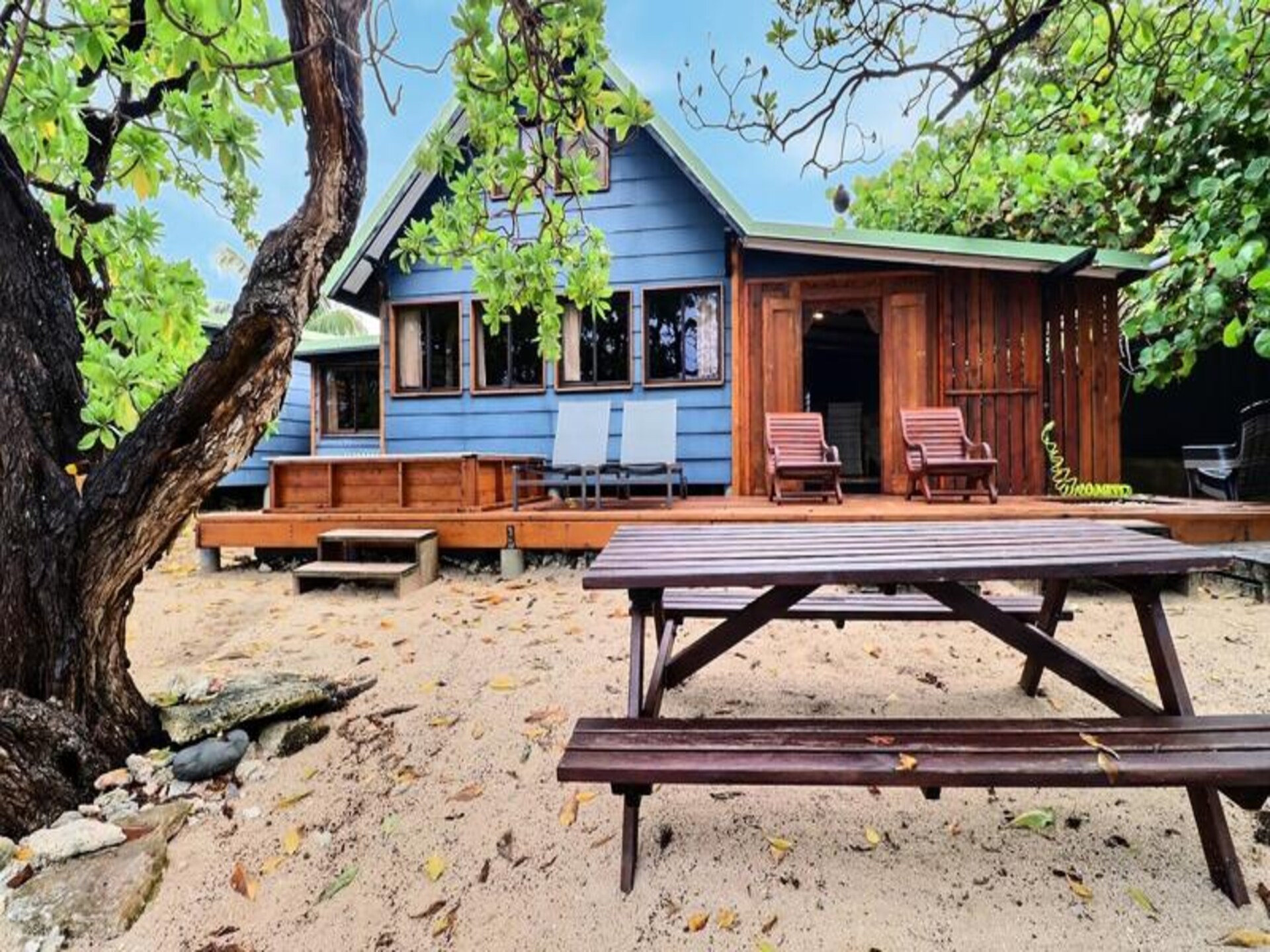 Strandhuis Fare Vainina aan de lagune van Moorea – 120 m² voor 6 personen - foto 23