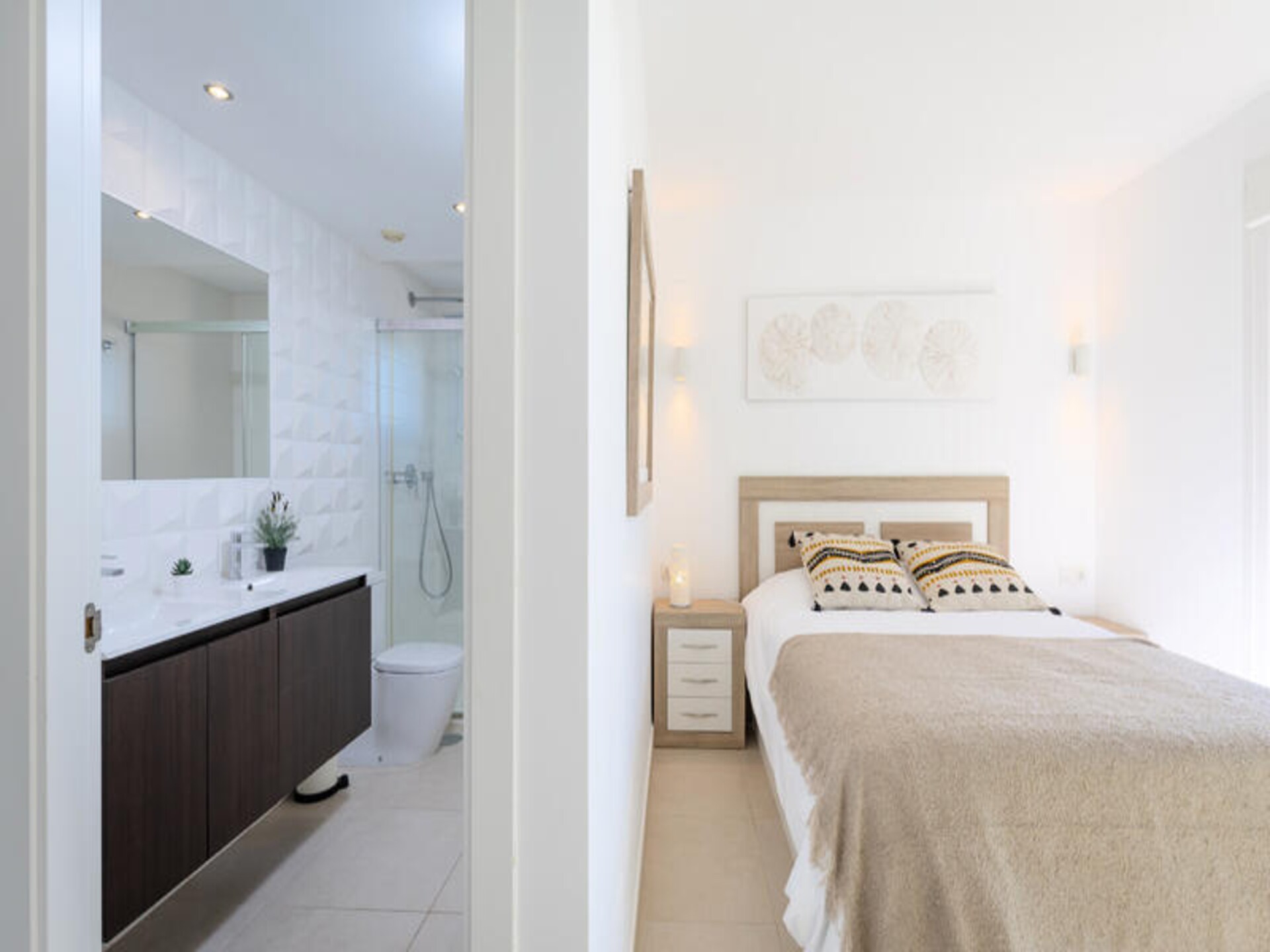 Strandappartement met zeezicht en gemeenschappelijk zwembad in Punta Prima - foto 14