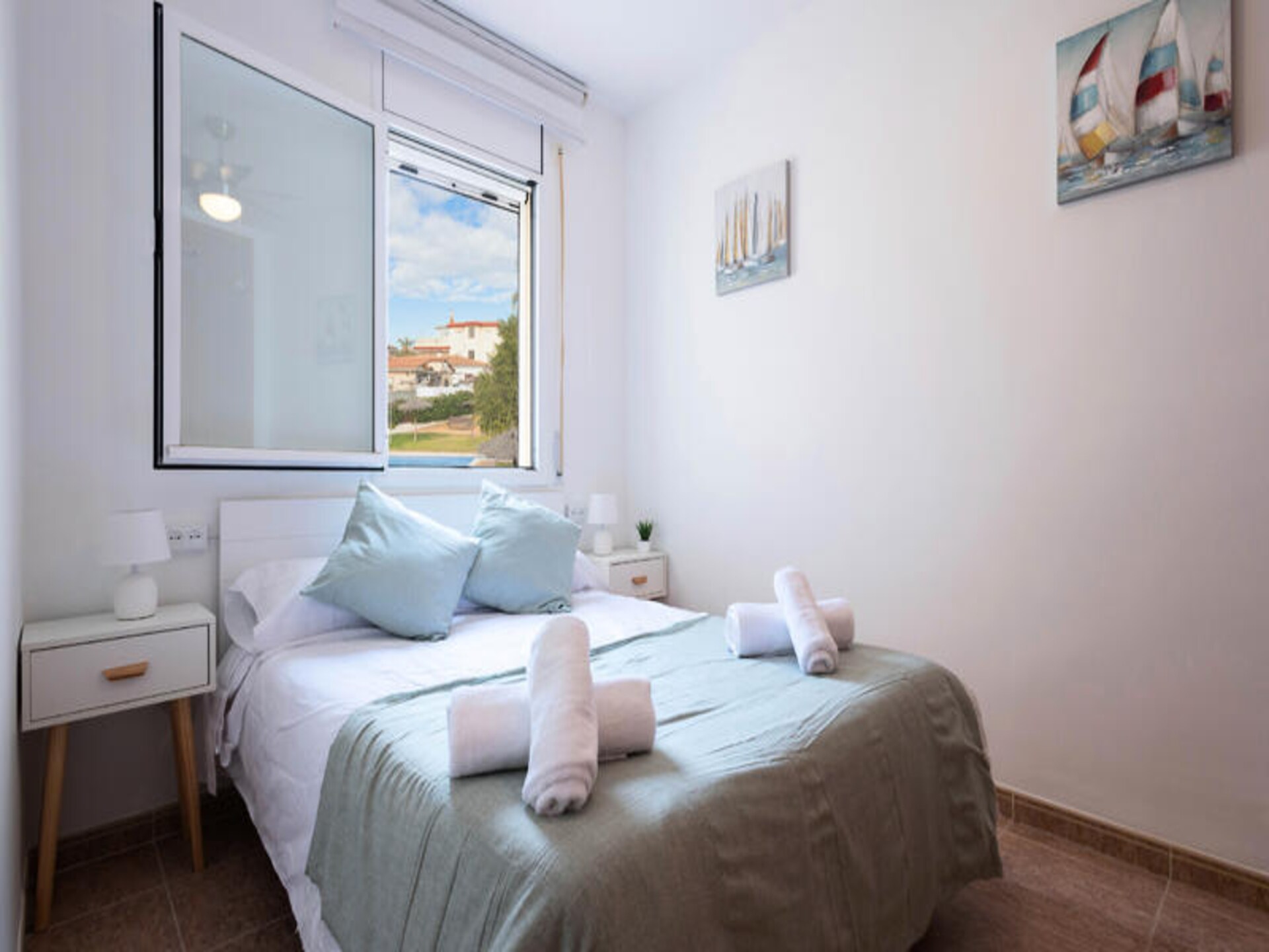 Zonnig appartement met 3 terrassen, zwembad en op 10 minuten van het strand in Creixell - foto 12