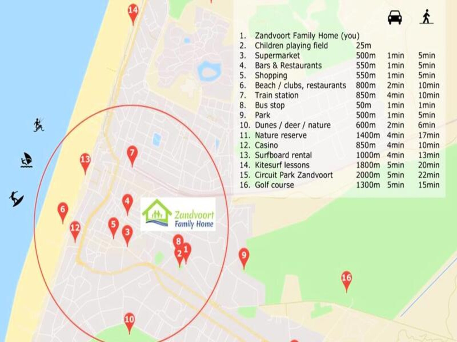 Vernieuwd familieappartement in Zandvoort met gratis parking, 7 min van het strand - foto 37