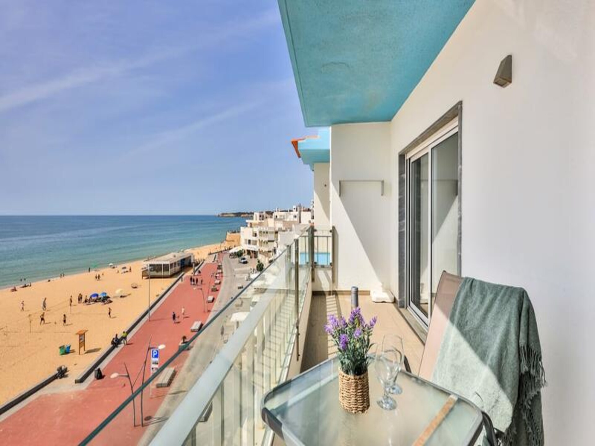 Appartement aan zee in Armação de Pêra met panoramisch oceaanzicht - foto 14