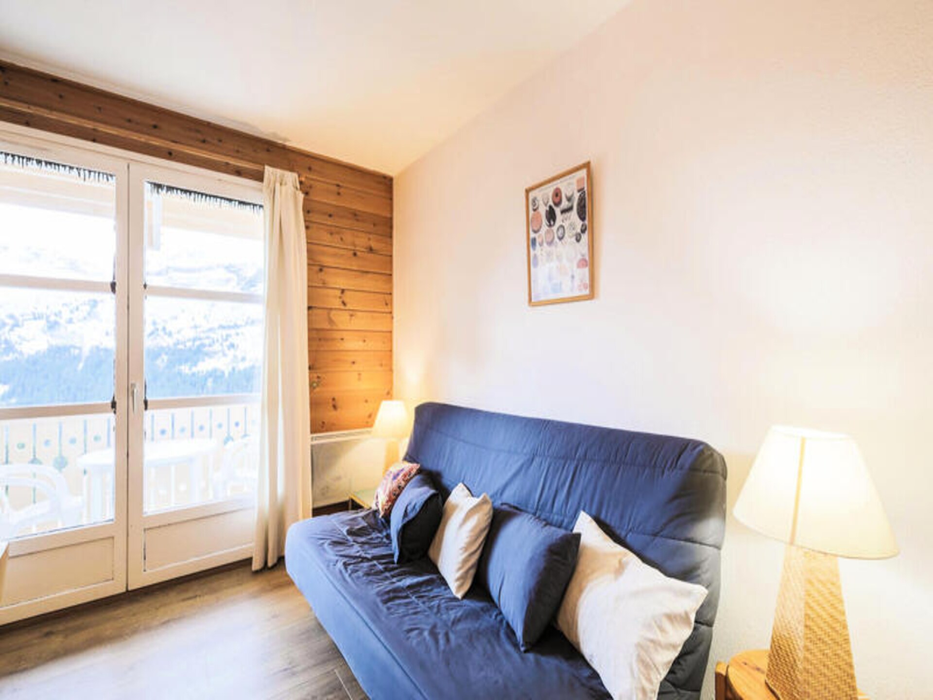 Panoramisch appartement in houten chalet op 1800m hoogte in Flaine - foto 6