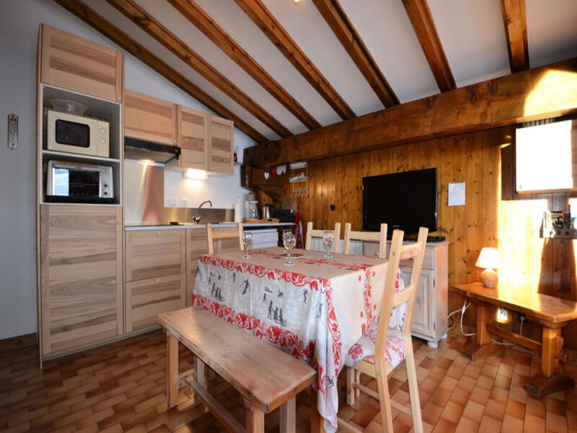 Knus appartement op het zuiden aan de pistes van Espace Diamant - foto 13