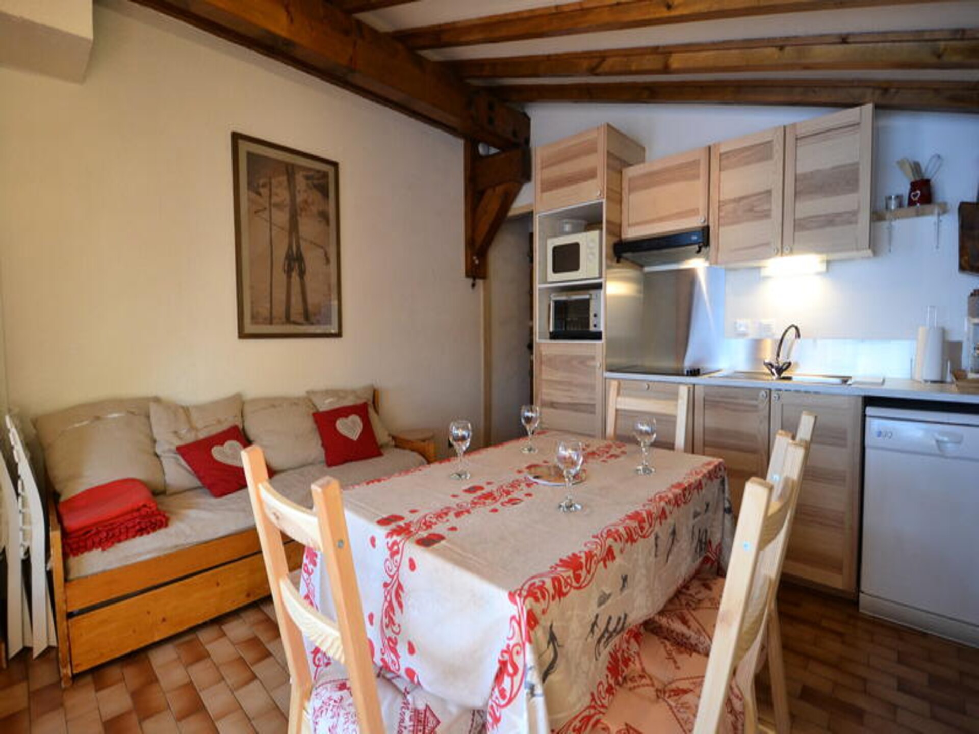 Knus appartement op het zuiden aan de pistes van Espace Diamant - foto 14