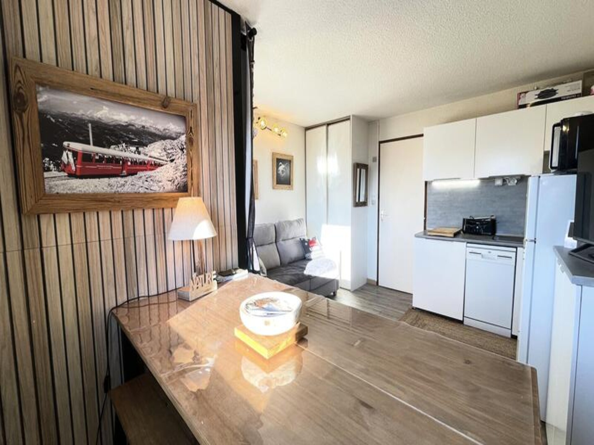 Studio Les Adrelles met uitzicht op Mont Charvin, vlakbij de piste - foto 16