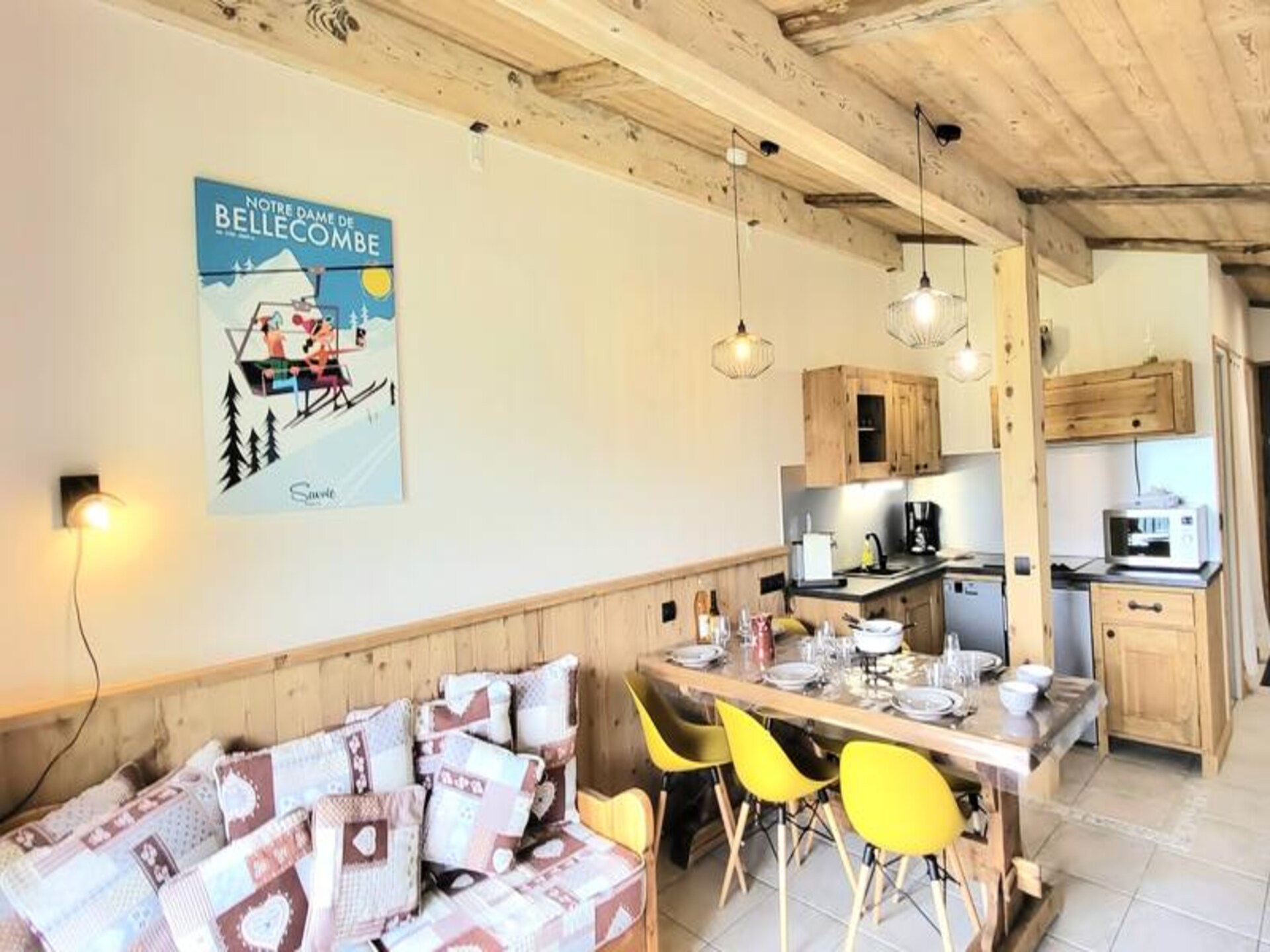Appartement aan de piste in Notre Dame de Bellecombe met uitzicht op de Mont Blanc - foto 16
