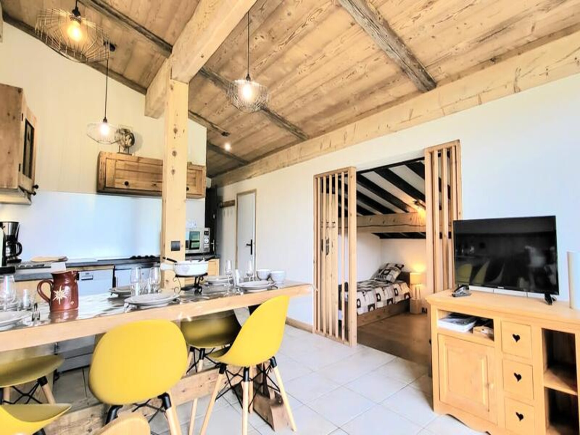 Appartement aan de piste in Notre Dame de Bellecombe met uitzicht op de Mont Blanc - foto 19