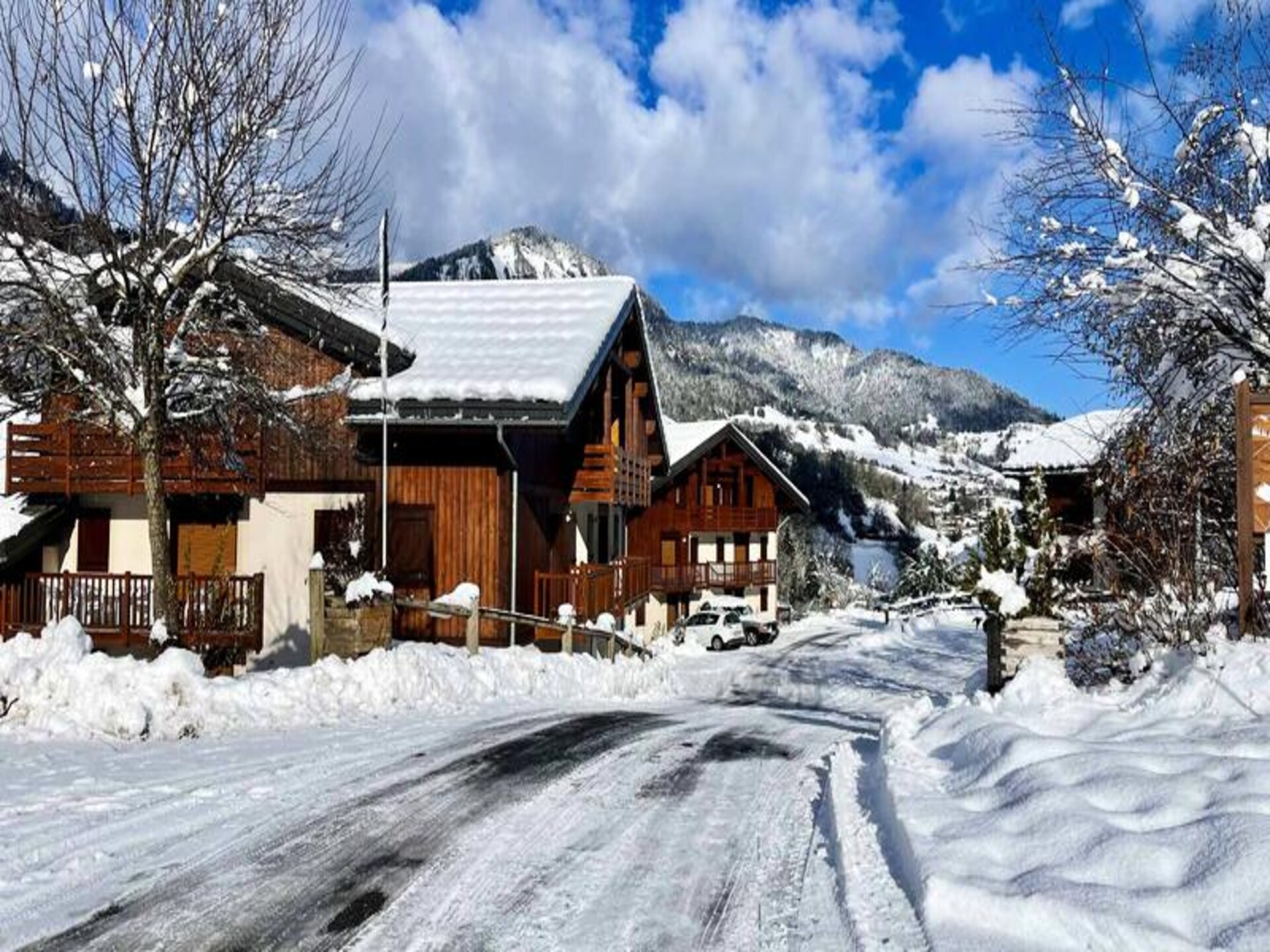 Appartement 6 pers. aan voet skipistes Espace Diamant met zwembad - foto 13