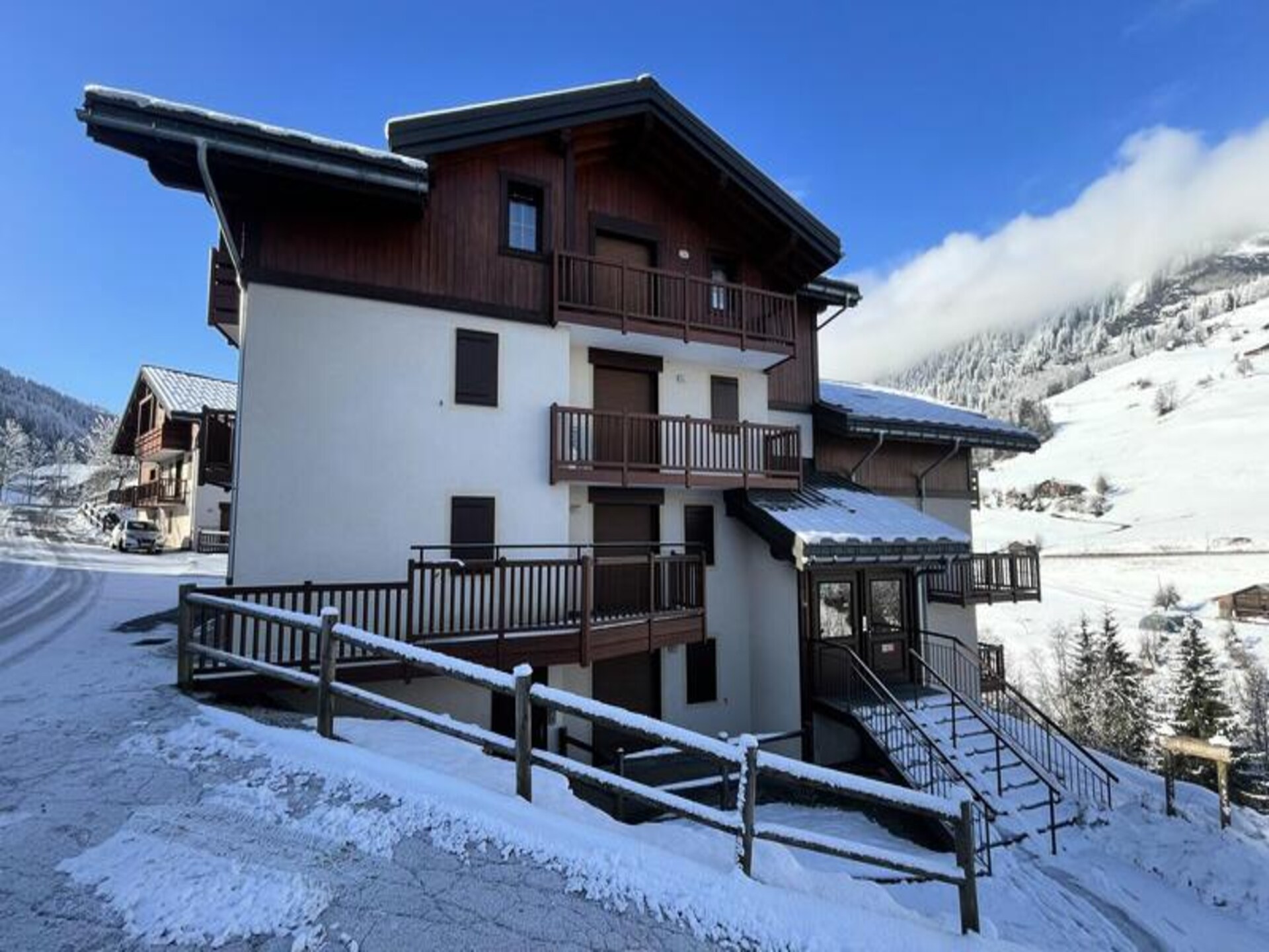 Appartement 6p aan voet skipistes Espace Diamant met verwarmd zwembad - foto 6