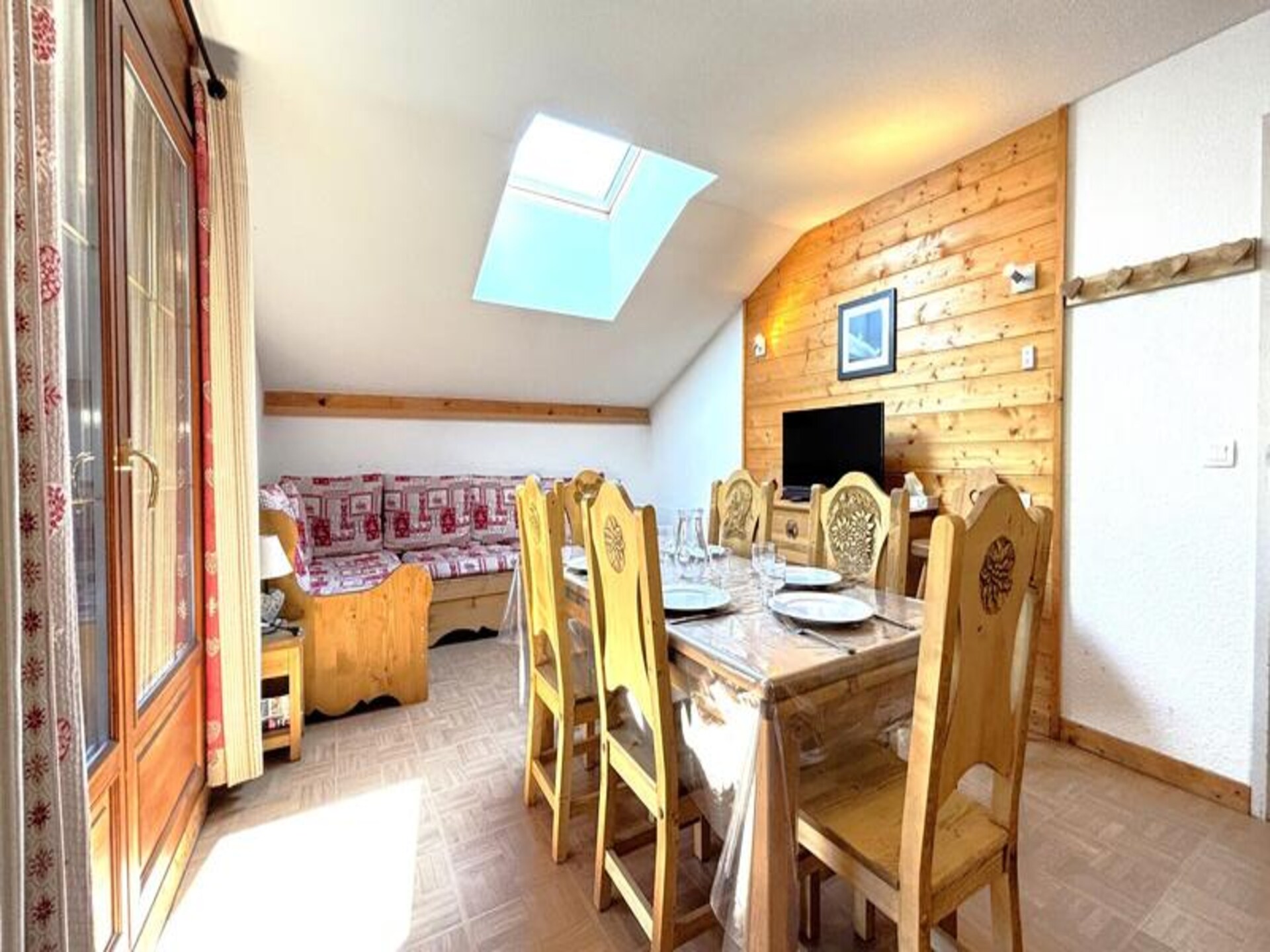 Appartement 6p aan voet skipistes Espace Diamant met verwarmd zwembad - foto 15