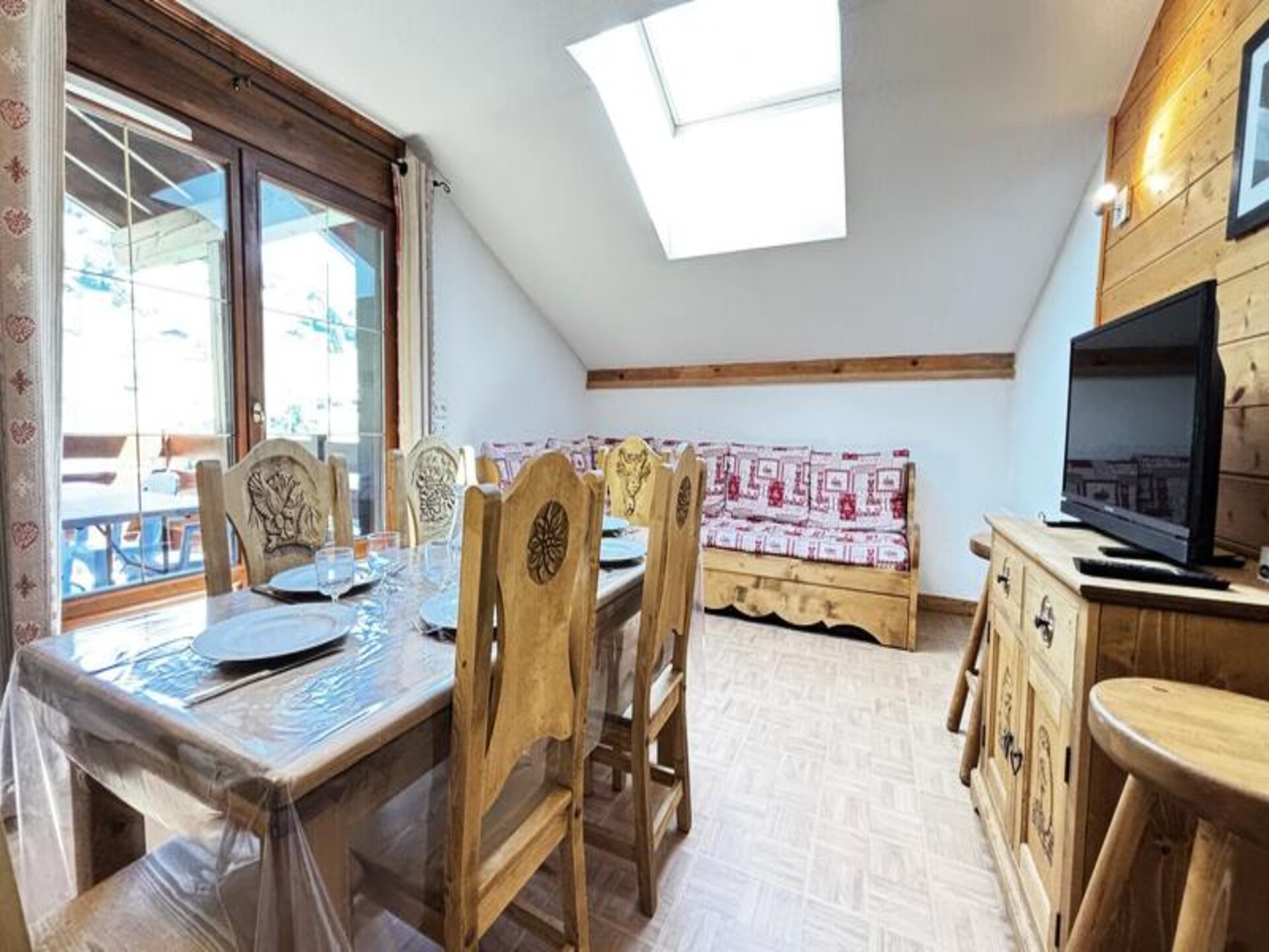 Appartement 6p aan voet skipistes Espace Diamant met verwarmd zwembad - foto 20
