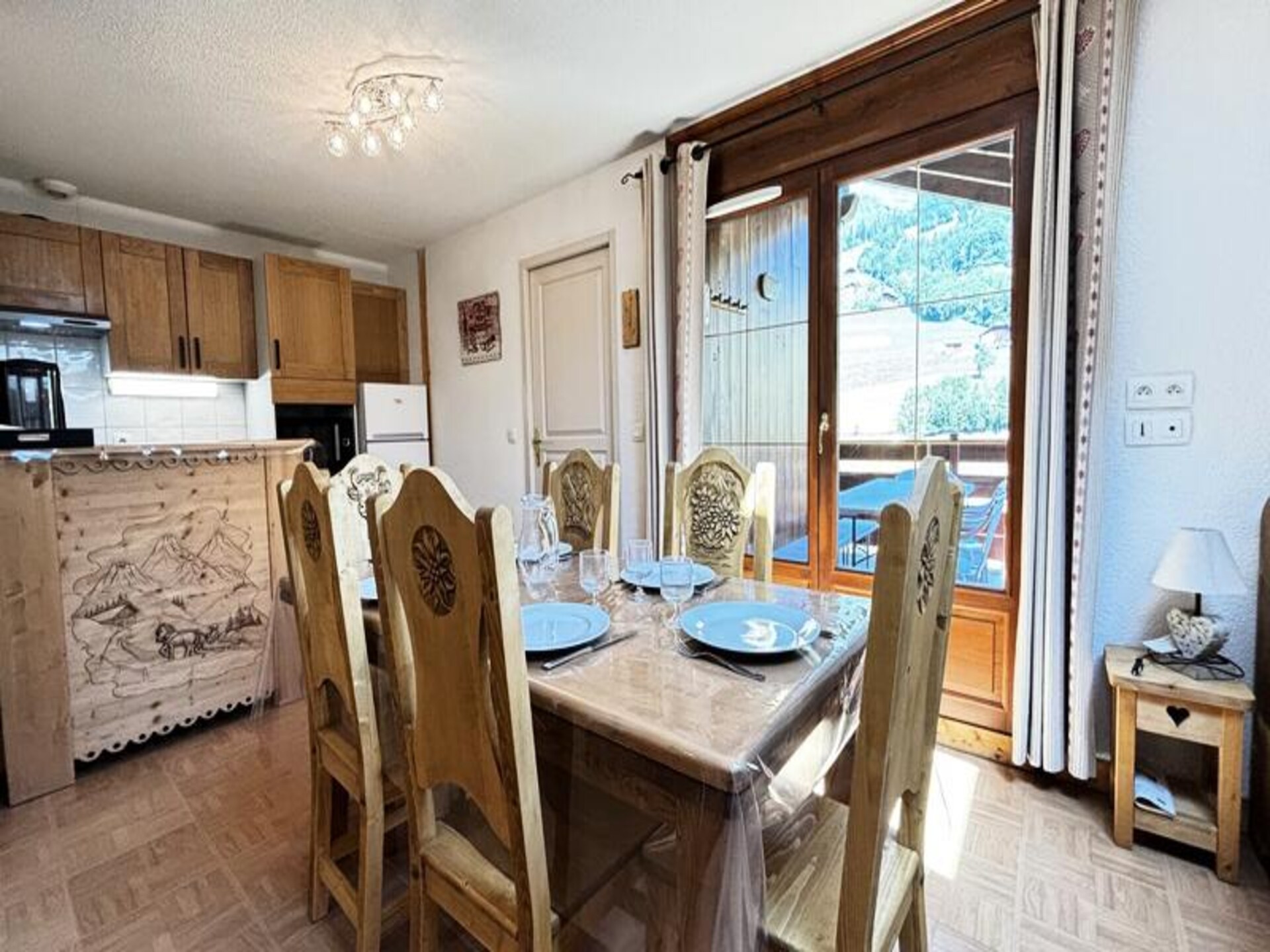 Appartement 6p aan voet skipistes Espace Diamant met verwarmd zwembad - foto 24
