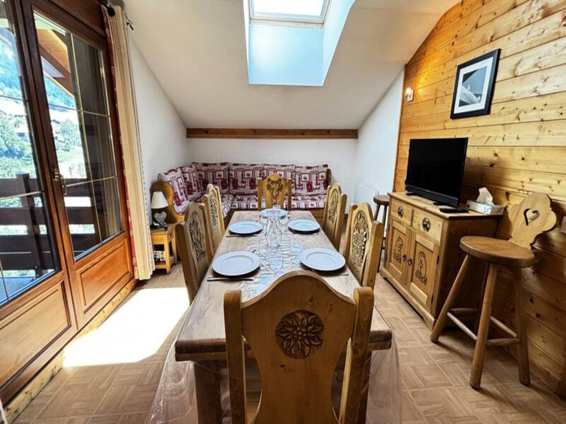 Appartement 6p aan voet skipistes Espace Diamant met verwarmd zwembad - foto 28