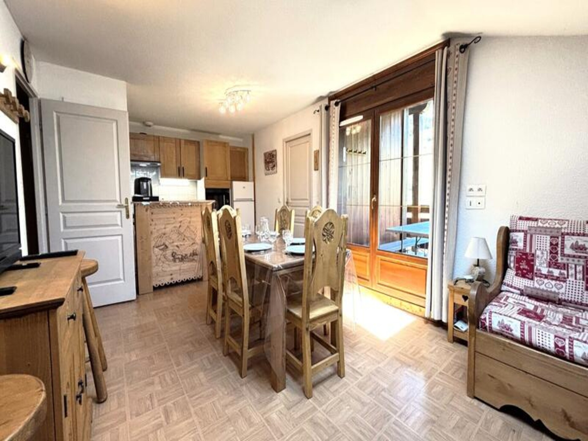 Appartement 6p aan voet skipistes Espace Diamant met verwarmd zwembad - foto 29