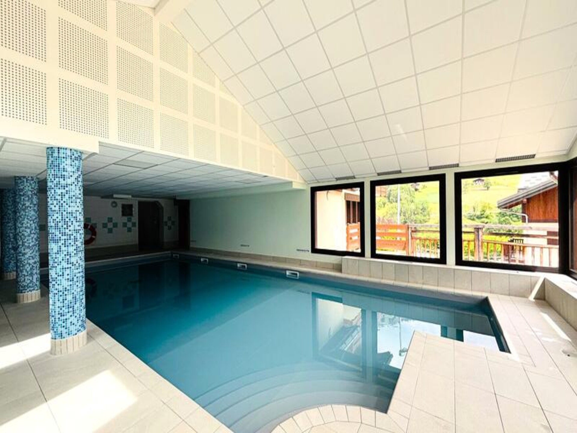 Appartement 6p aan voet skipistes Espace Diamant met verwarmd zwembad - foto 31