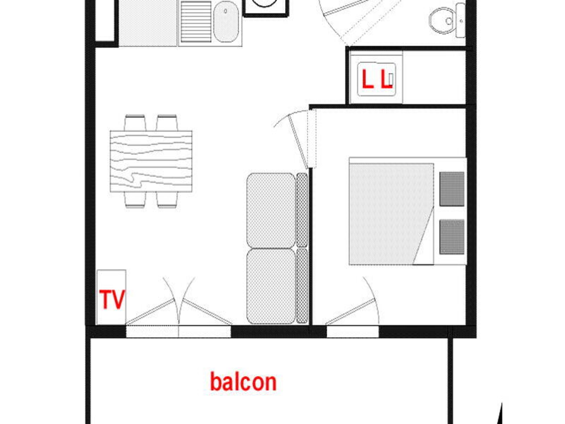 Appartement Les Oursons: direct aan de piste in Notre Dame de Bellecombe - foto 19