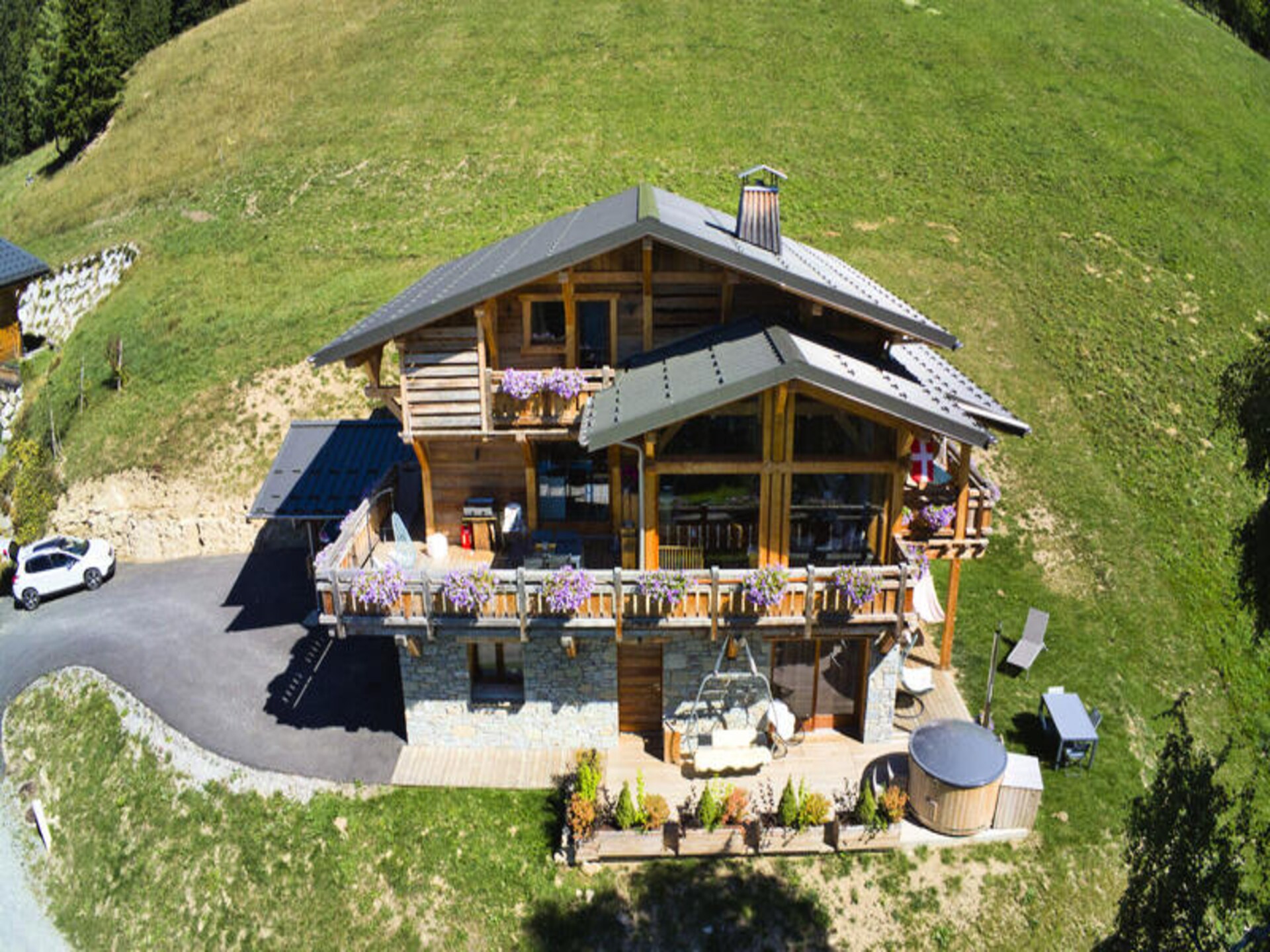 Chalet La Chalee: Ski-in/ski-out in Espace Diamant met uitzicht op Mont Blanc - foto 1