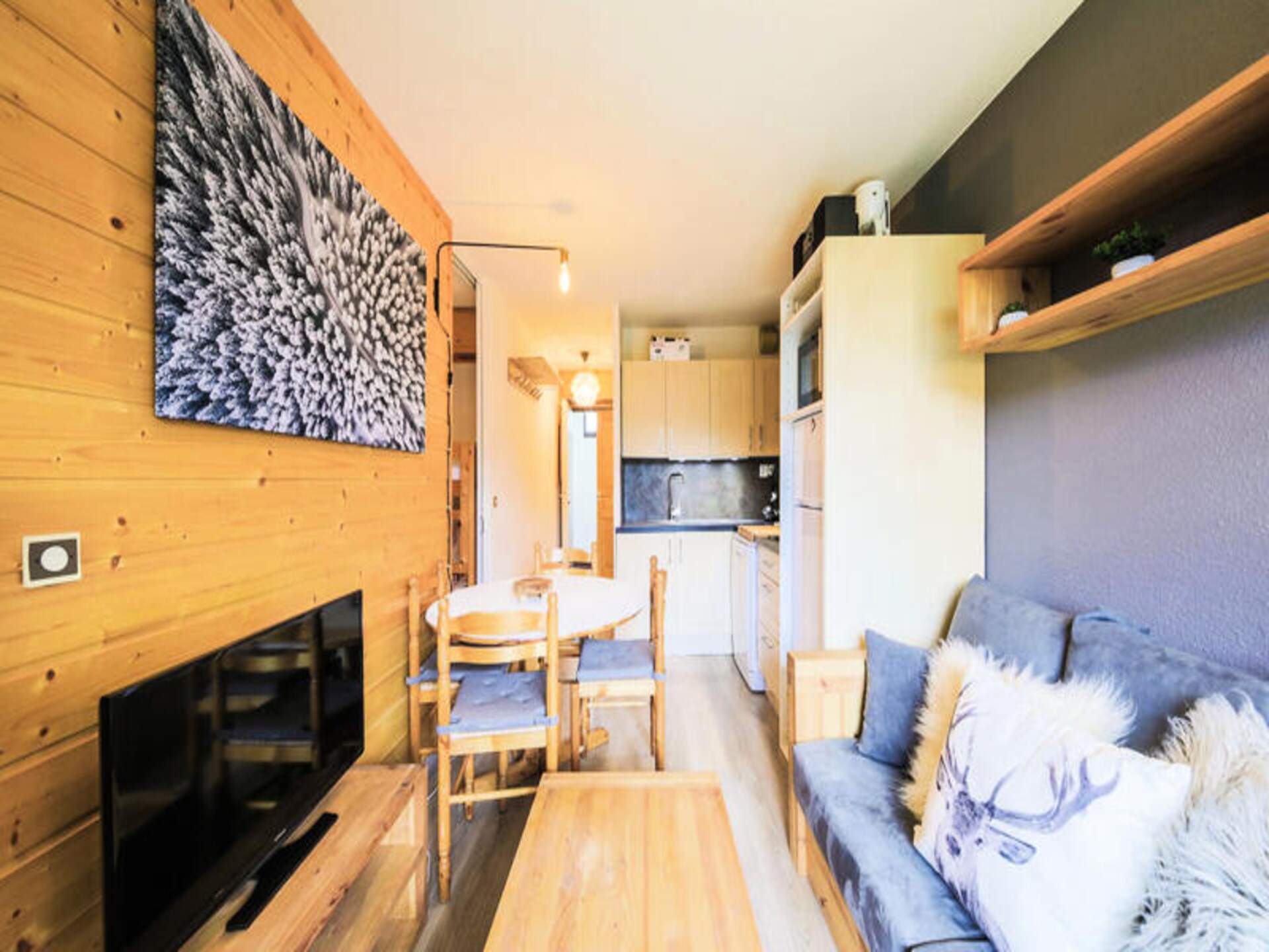 Knusse studio in Flaine Forêt, vlakbij de pistes en het bruisende centrum - foto 5