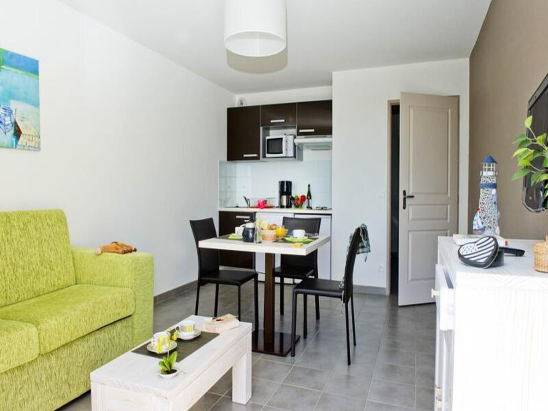 Luxe appartement op 100m van strand Trescadec met zwembad, sauna & zeezicht - foto 10