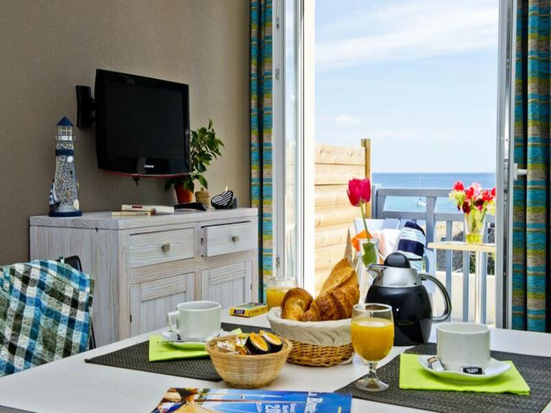 Luxe appartement op 100m van strand Trescadec met zwembad, sauna & zeezicht - foto 12