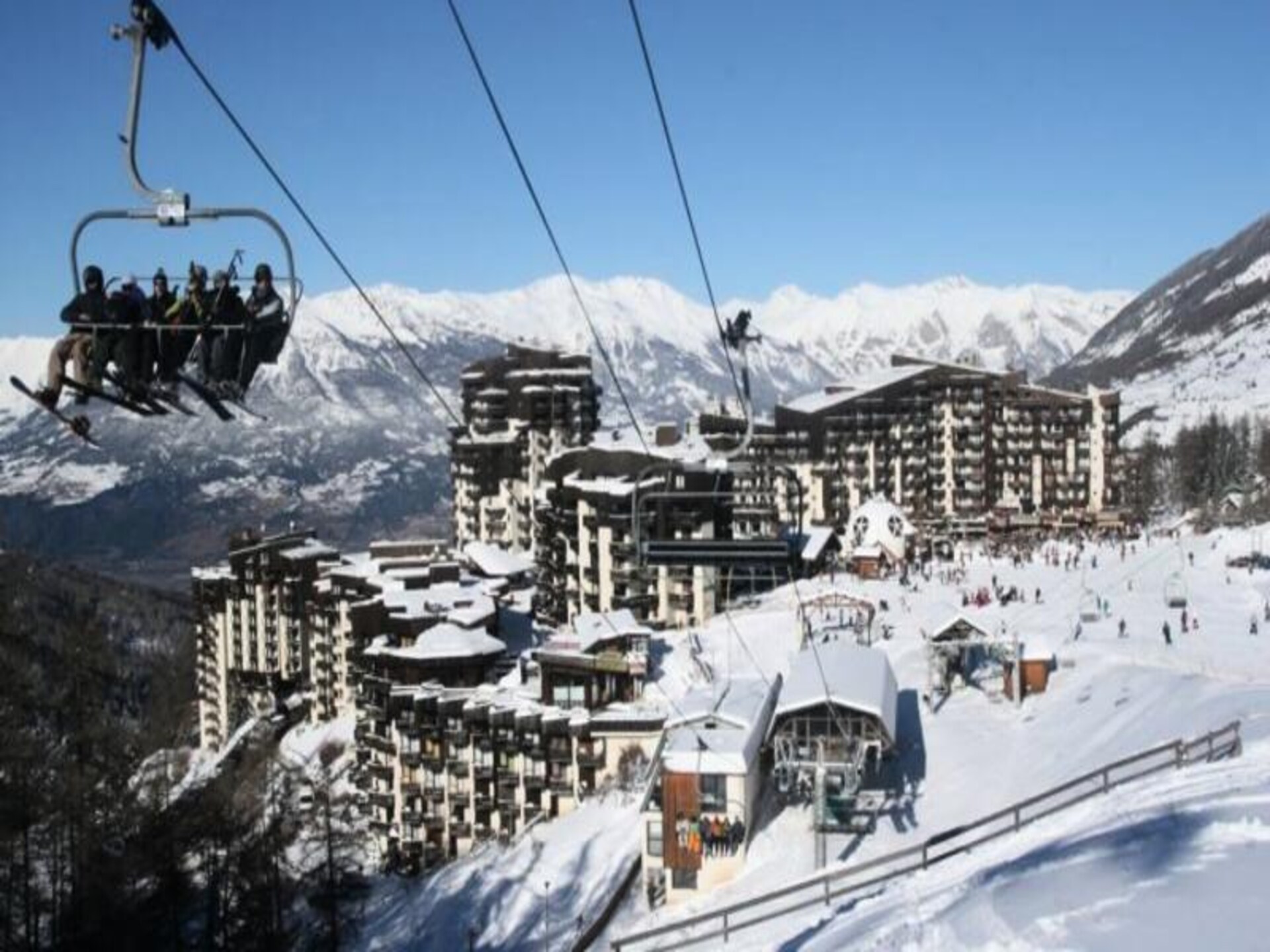Studio aan de piste met zuidbalkon en uitzicht op Les Orres - foto 3