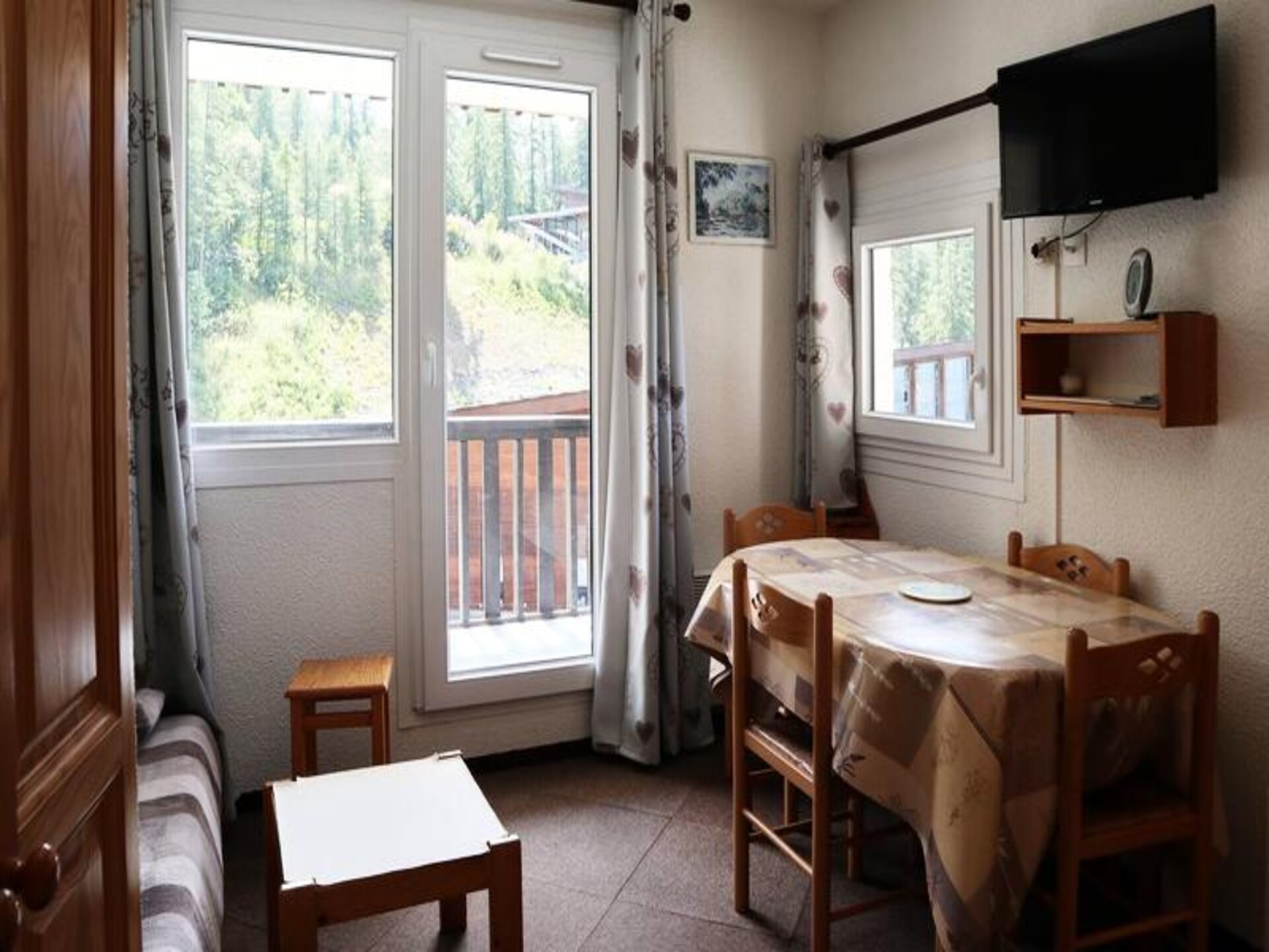 Studio aan de piste met zuidbalkon en uitzicht op Les Orres - foto 5
