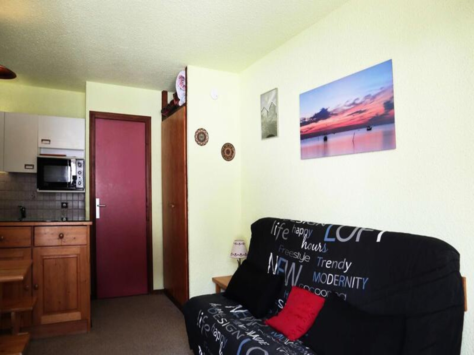 Studio aan de piste in Les Orres 1650 met zuidbalkon - foto 4