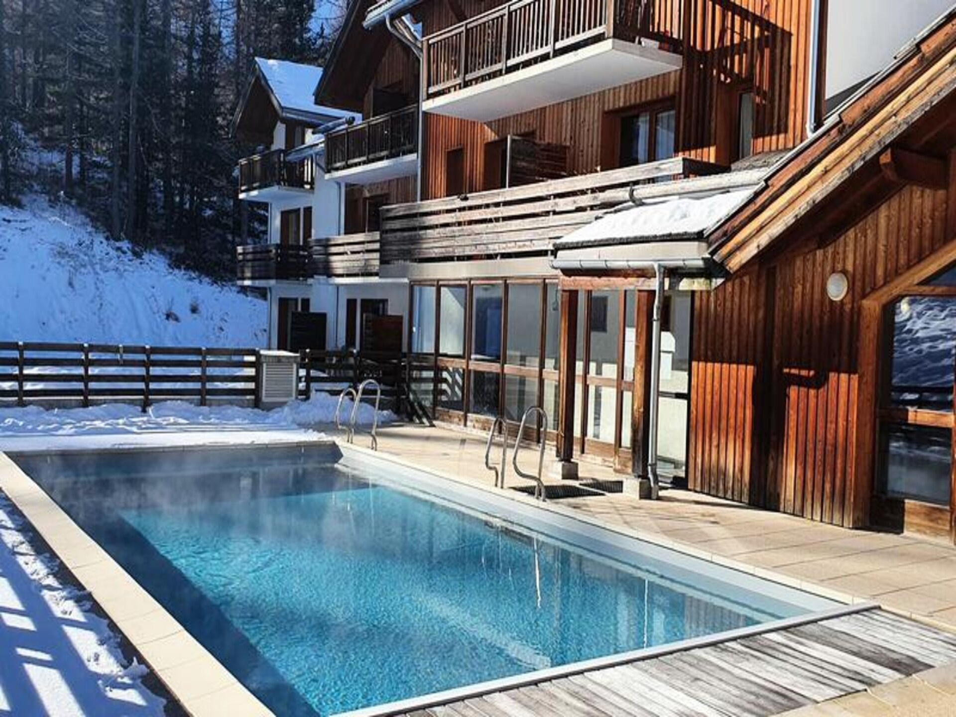 Duplex appartement op de piste in Les Orres 1800 met zwembad en sauna - foto 16