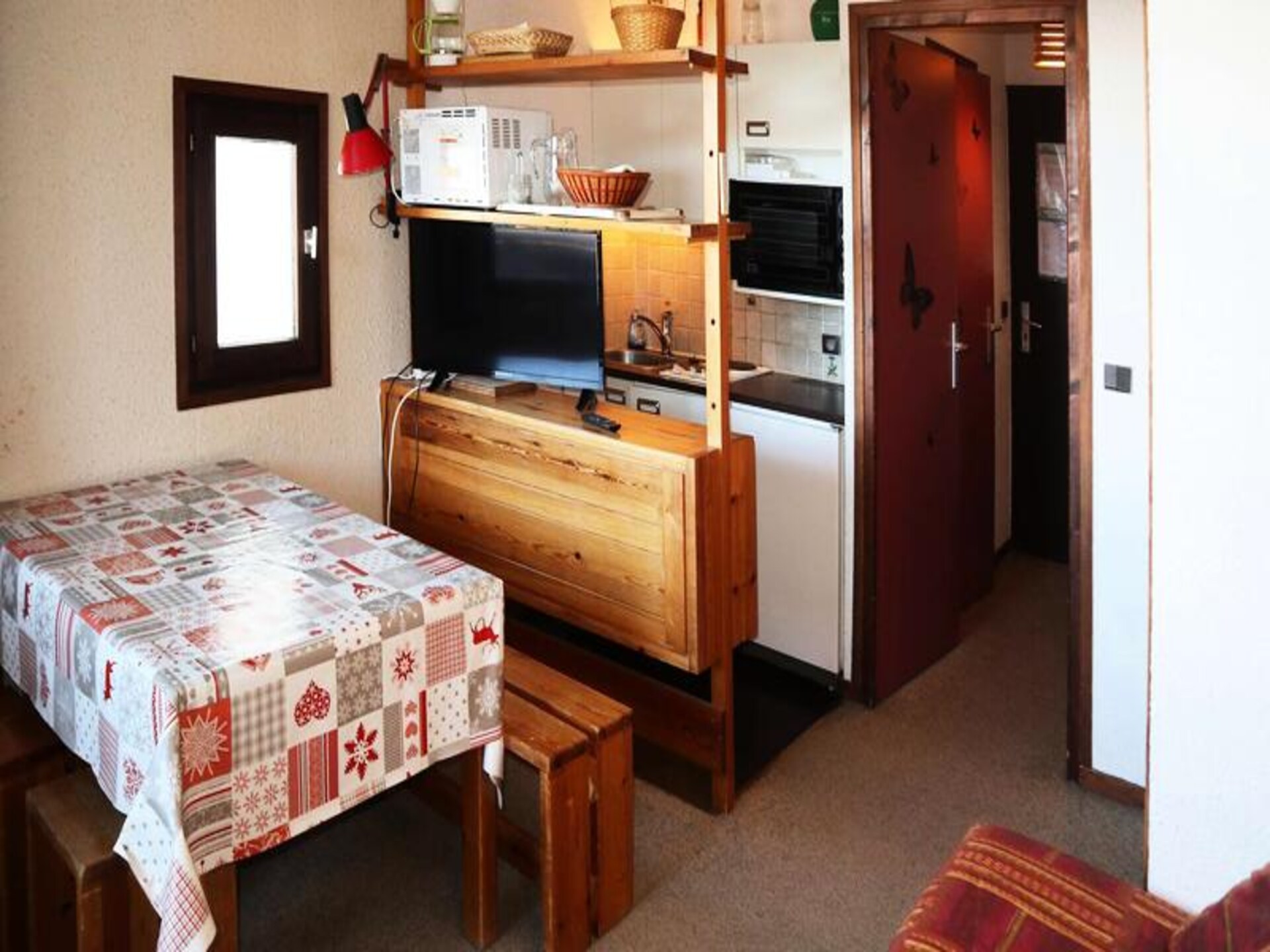 Knusse studio op de piste in Les Orres 1650 met balkon op het westen - foto 5