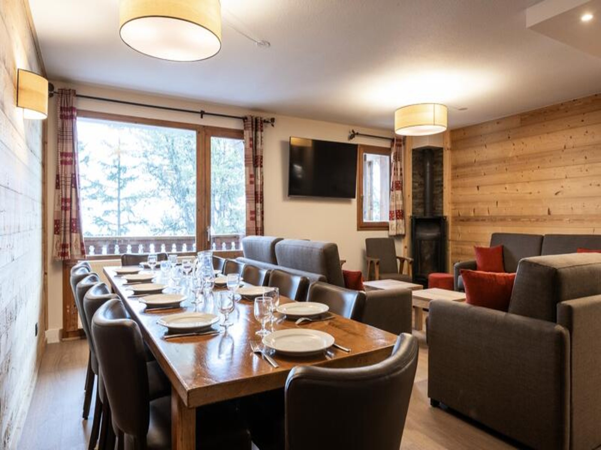 Ruim 14-persoons appartement in Belle Plagne met uitzicht op de Alpen - foto 15