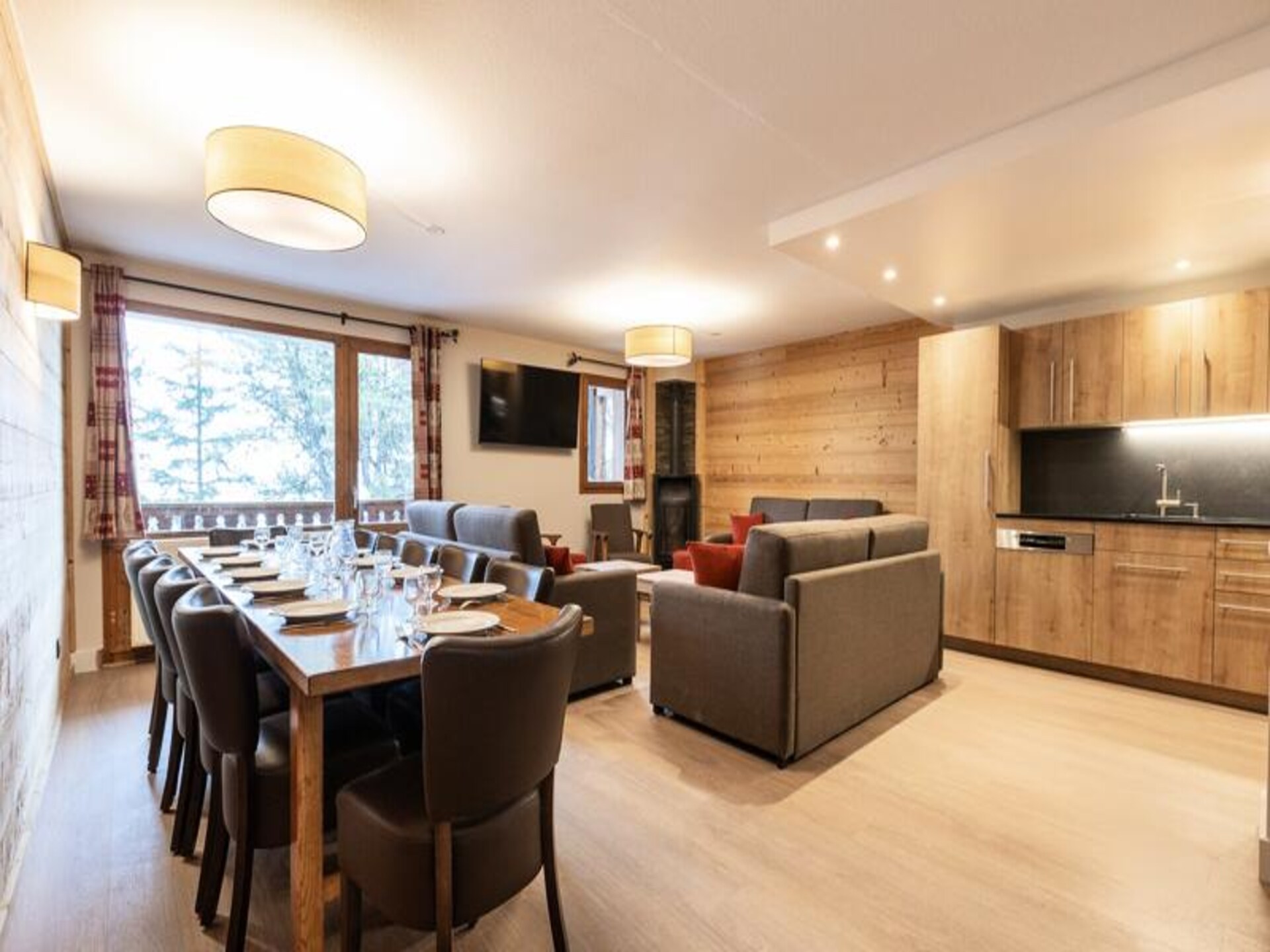 Ruim 14-persoons appartement in Belle Plagne met uitzicht op de Alpen - foto 16