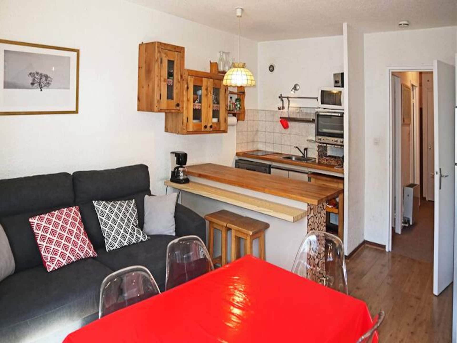 Knus appartement op de piste in Les Orres met balkon en uitzicht - foto 4