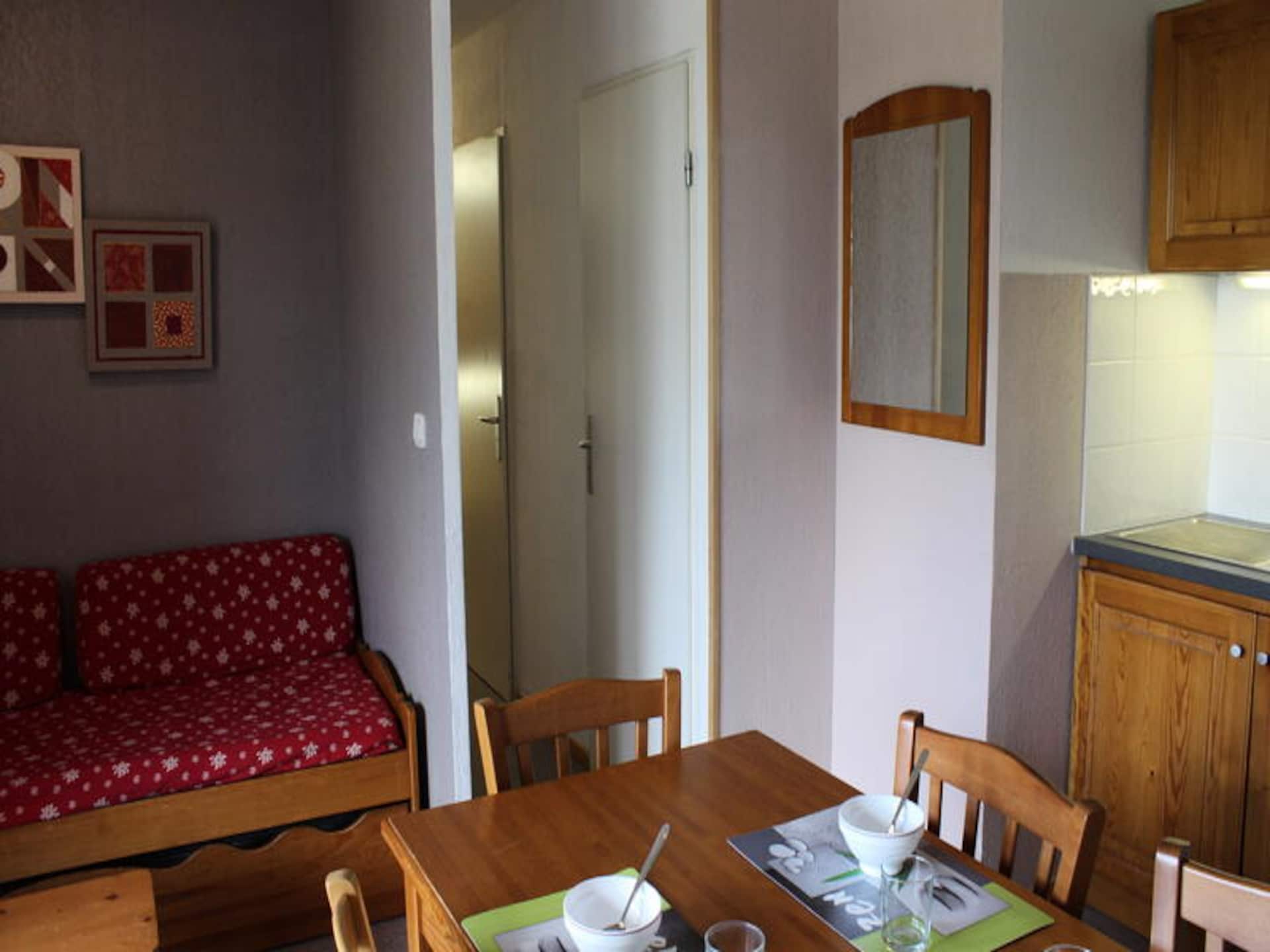 Appartement 6 pers. met balkon en uitzicht op Pic de Bure, vlakbij de piste - foto 17