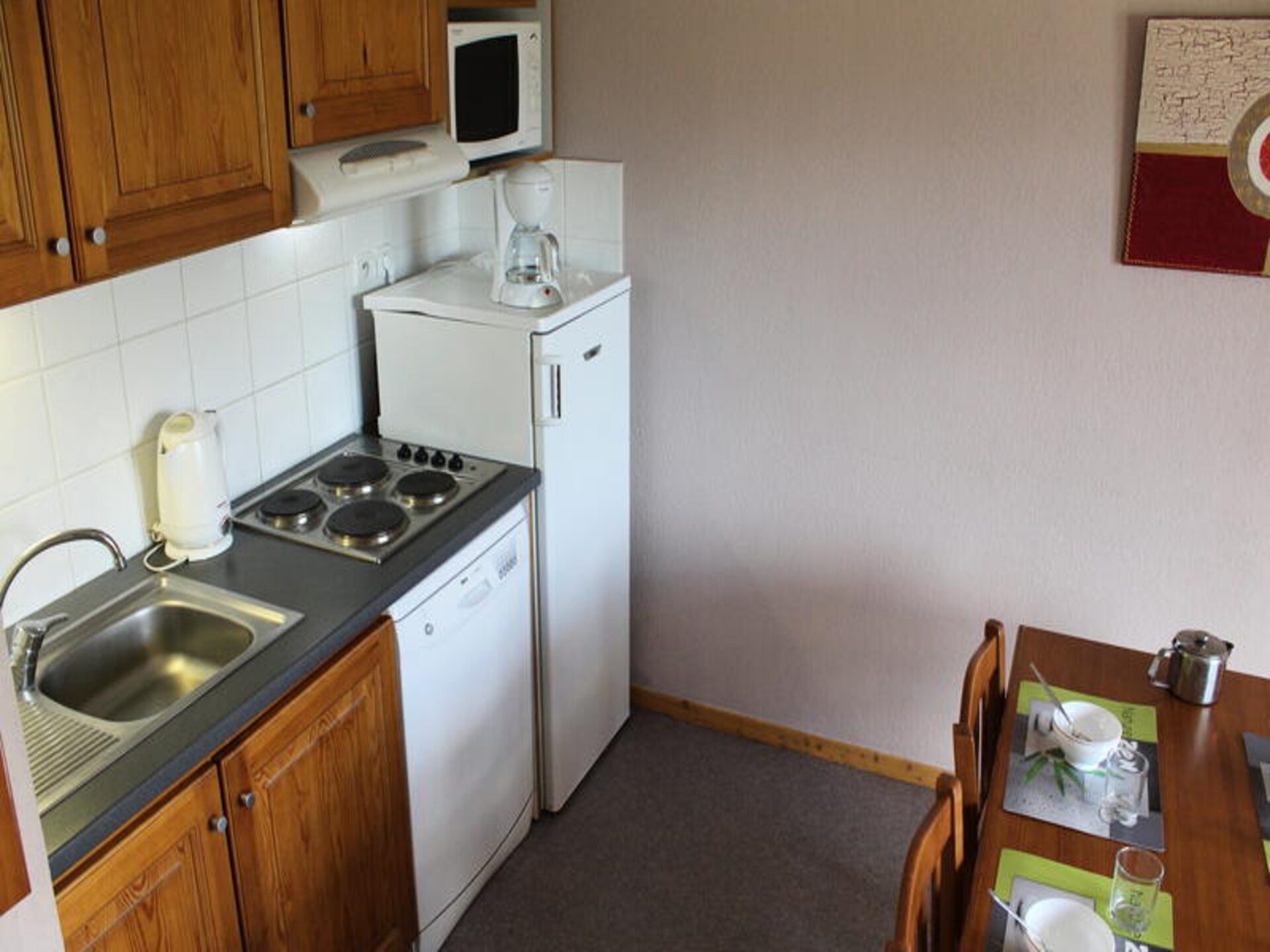Appartement 6 pers. met balkon en uitzicht op Pic de Bure, vlakbij de piste - foto 18