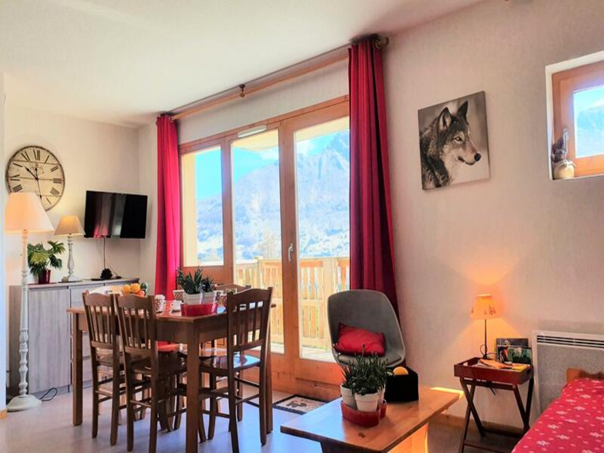 Résidence Les Chaumettes: 6-persoons appartement met uitzicht op Pic de Bure - foto 14