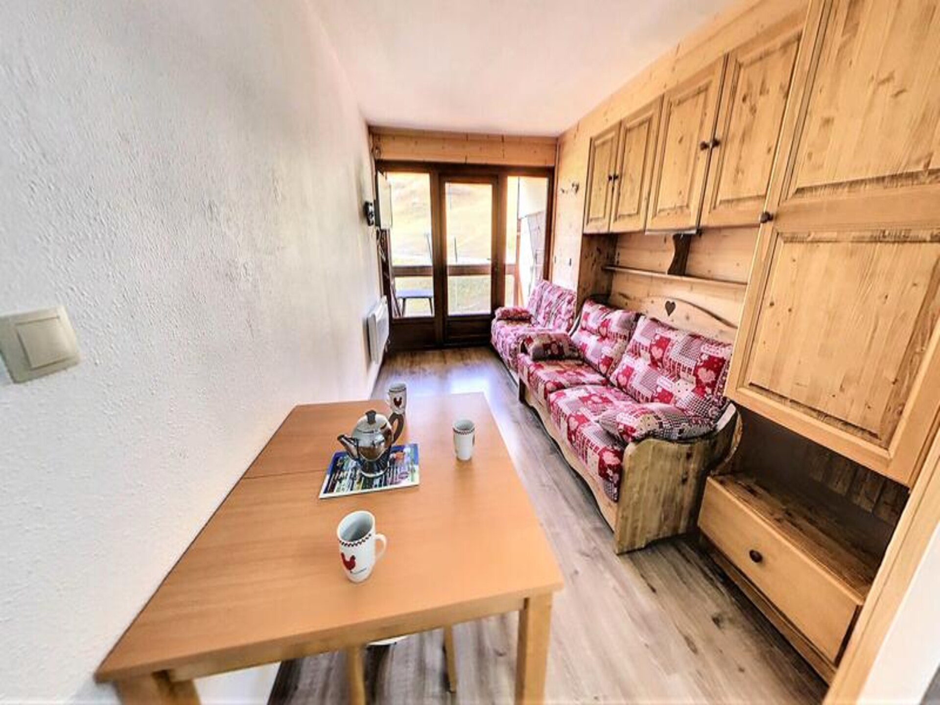 Studio op de piste in Villarembert met zwembad en zuidbalkon - foto 7