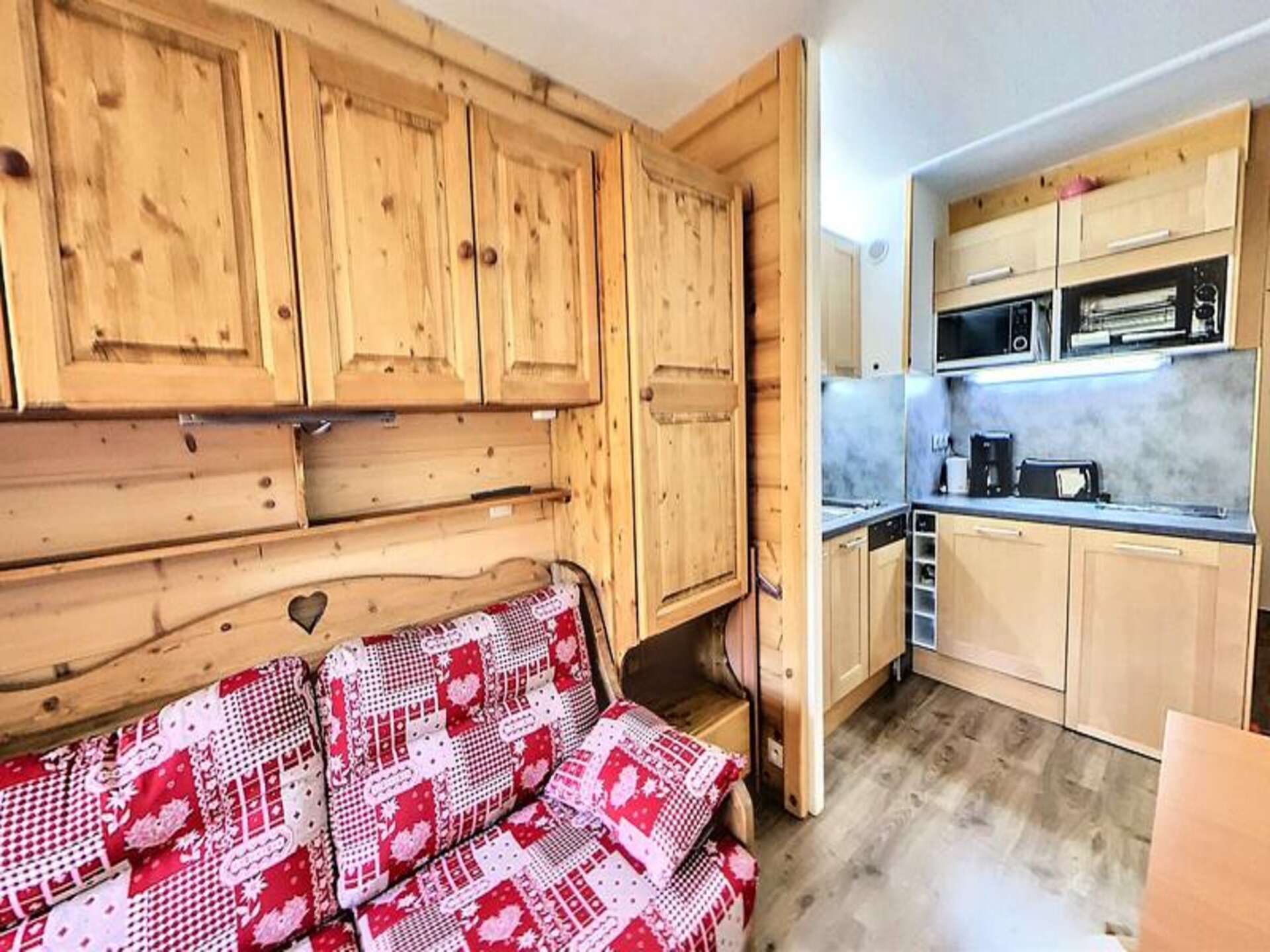 Studio op de piste in Villarembert met zwembad en zuidbalkon - foto 8
