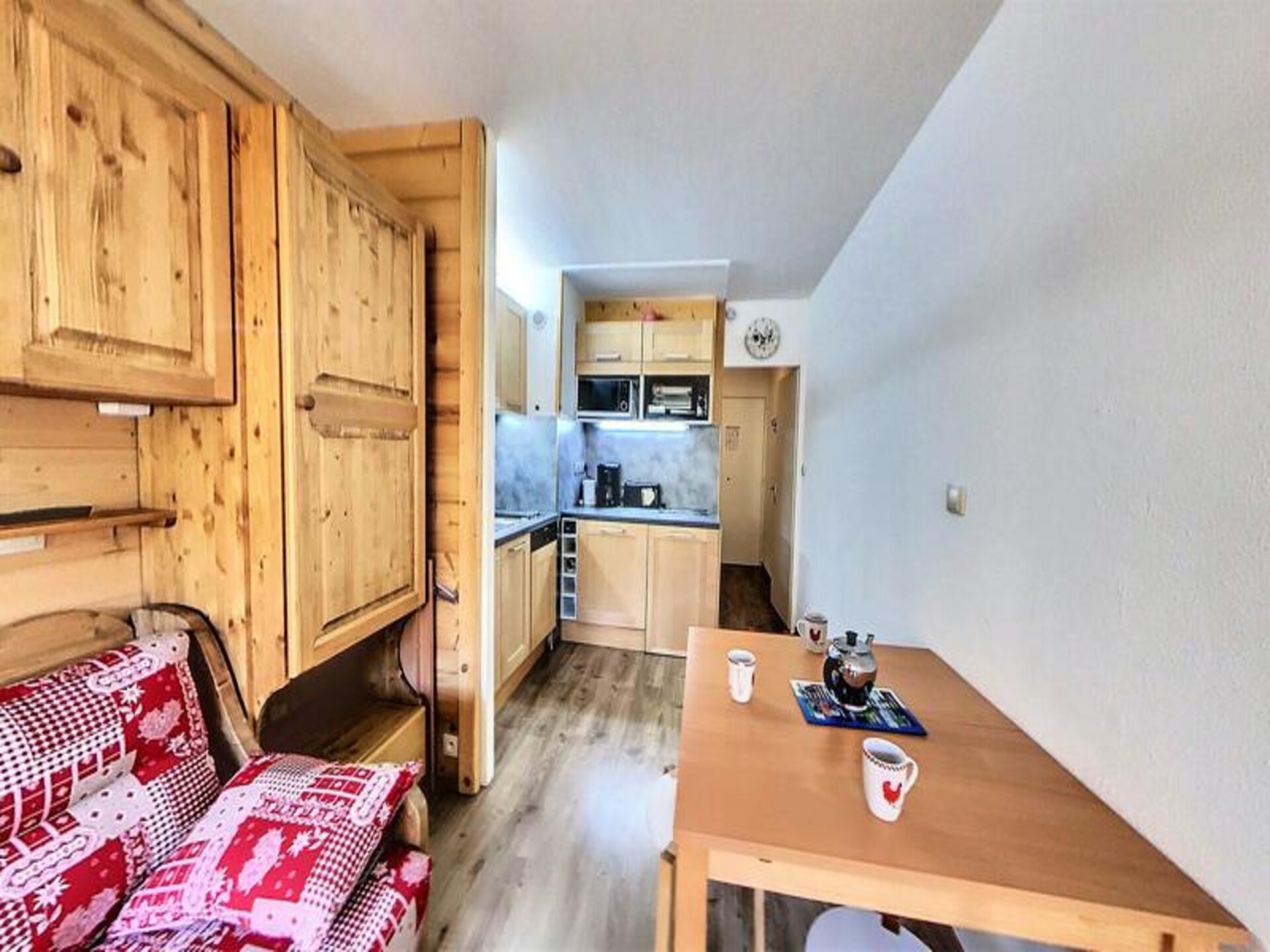 Studio op de piste in Villarembert met zwembad en zuidbalkon - foto 9