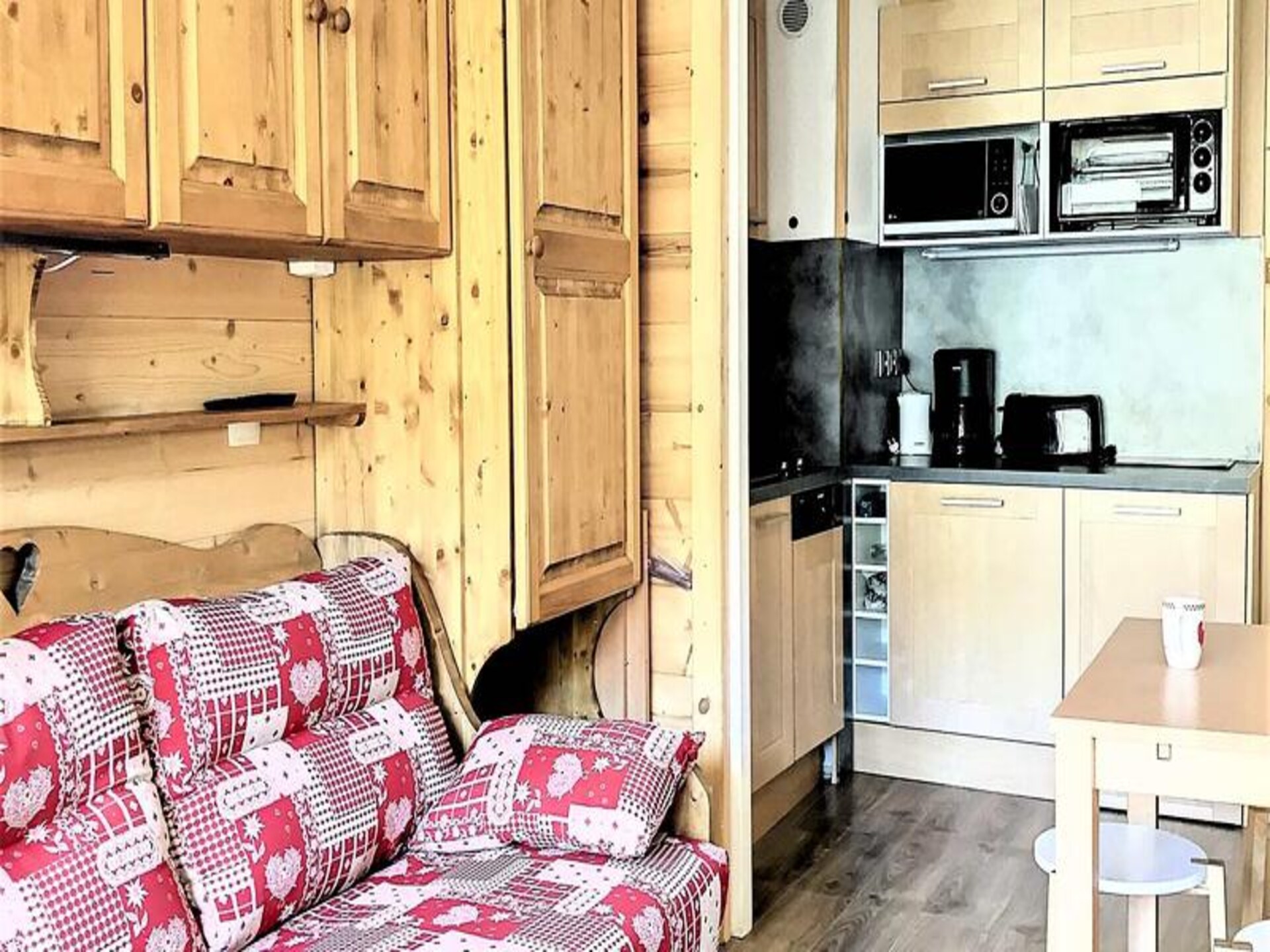 Studio op de piste in Villarembert met zwembad en zuidbalkon - foto 12