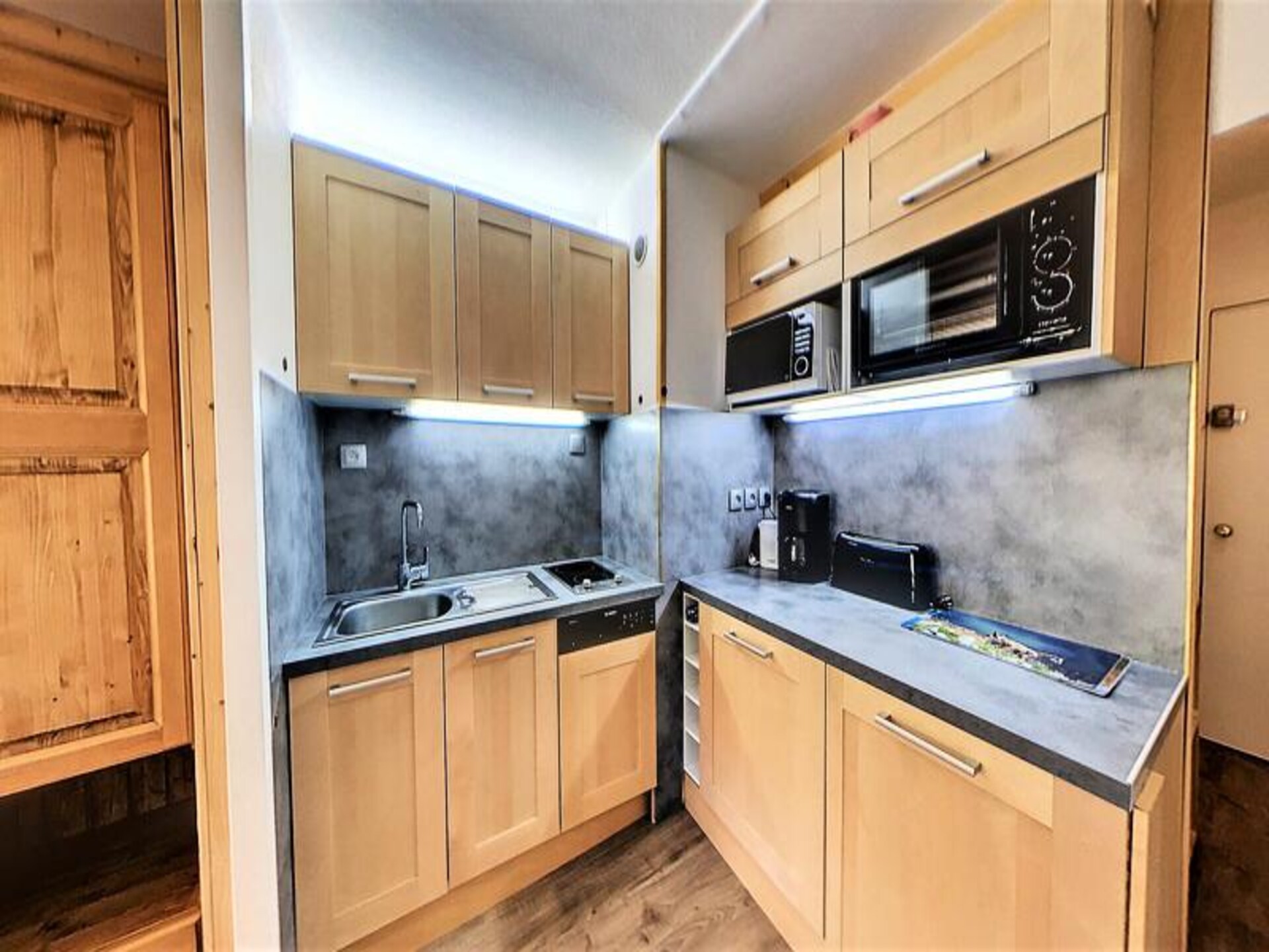 Studio op de piste in Villarembert met zwembad en zuidbalkon - foto 14