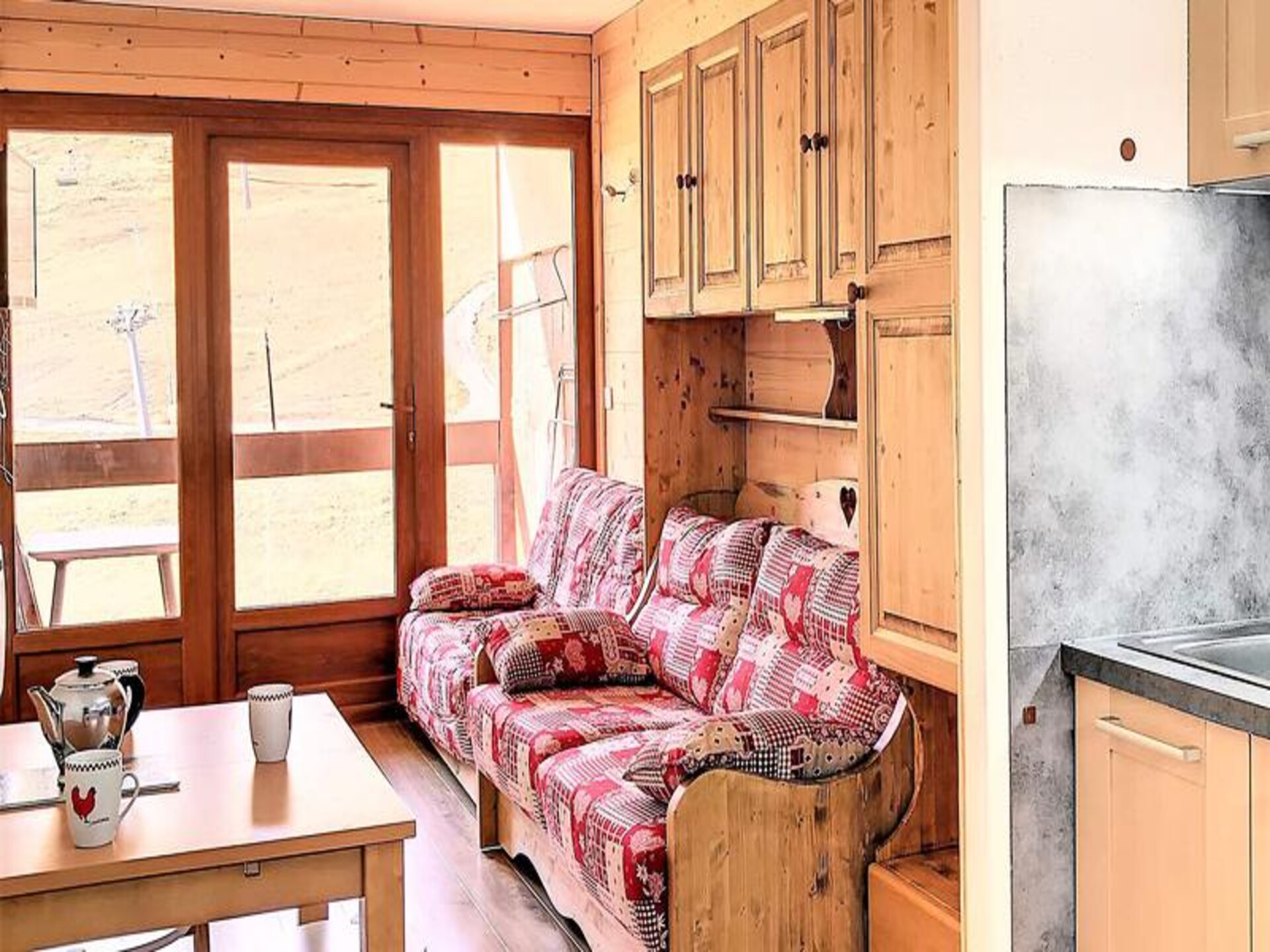 Studio op de piste in Villarembert met zwembad en zuidbalkon - foto 15