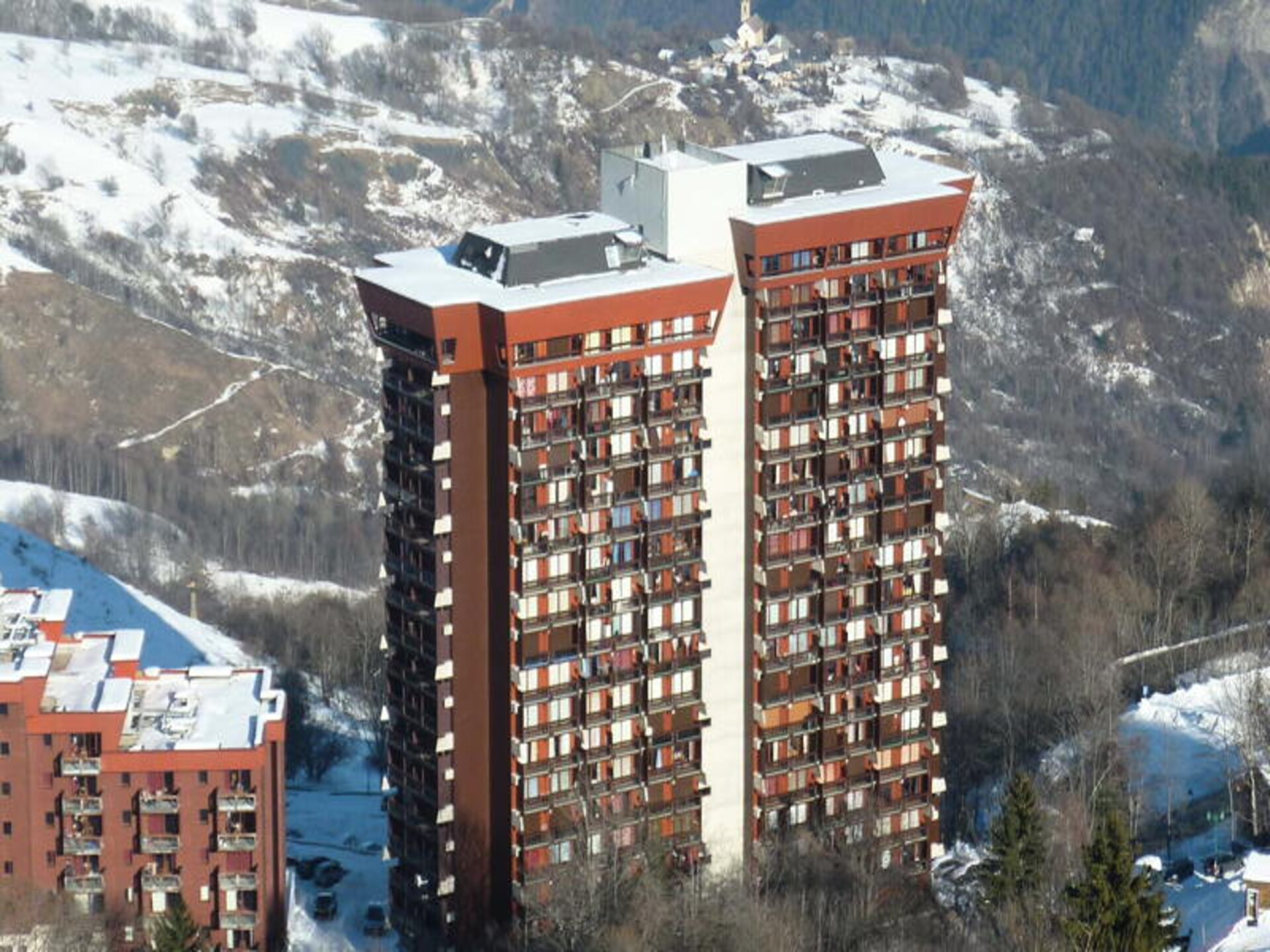 Studio met balkon op het zuiden, ski-in/ski-out aan de voet van de piste - foto 4