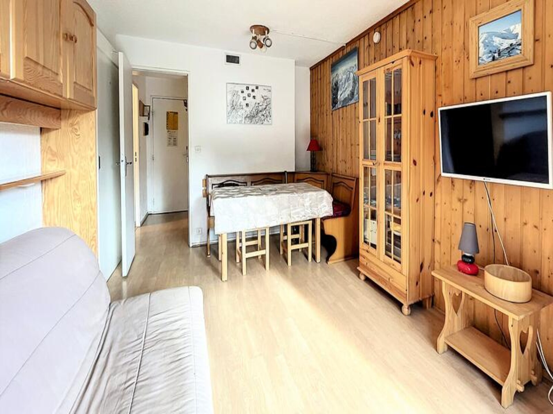 Studio met balkon op het zuiden, ski-in/ski-out aan de voet van de piste - foto 13