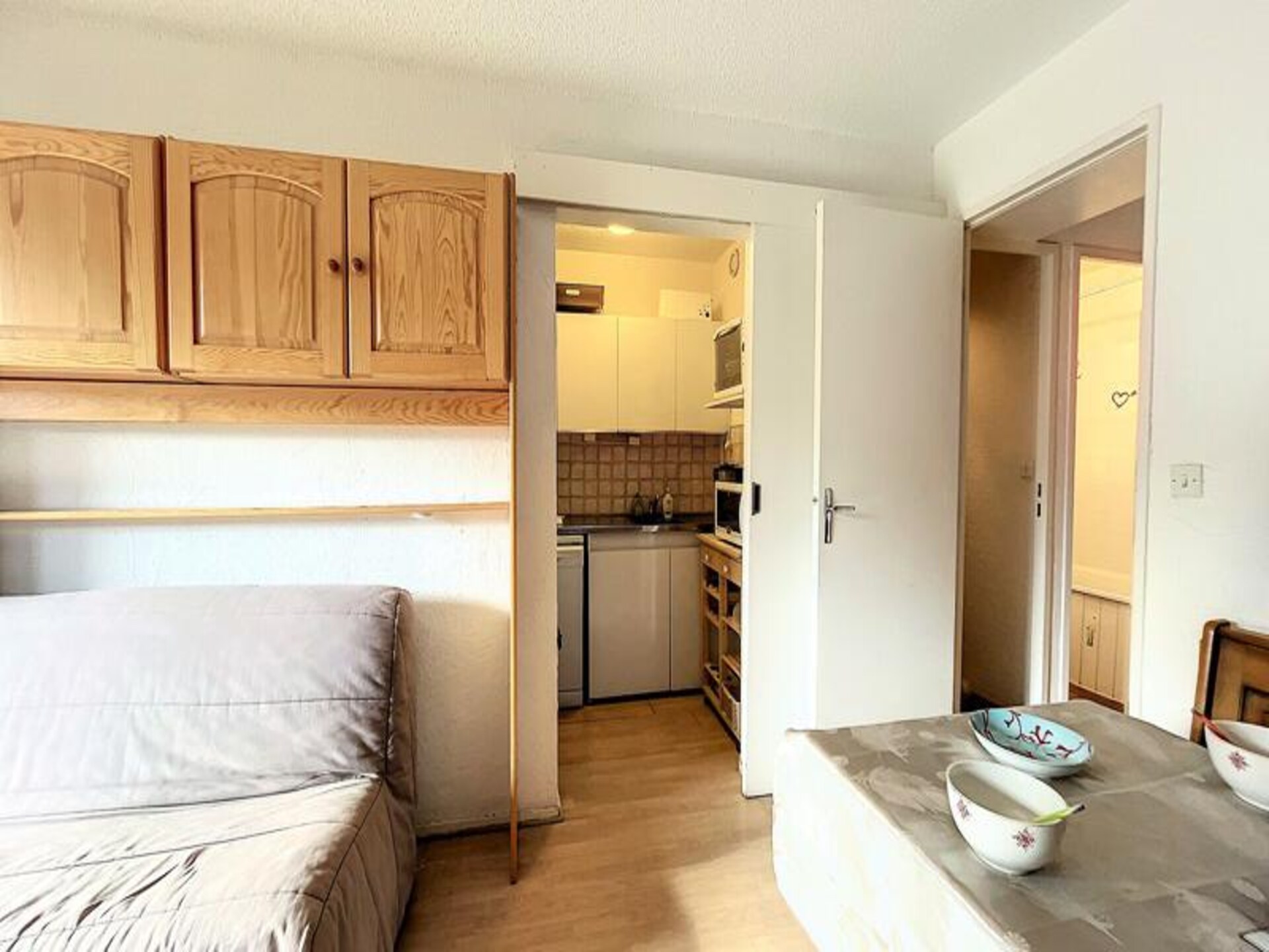Studio met balkon op het zuiden, ski-in/ski-out aan de voet van de piste - foto 17