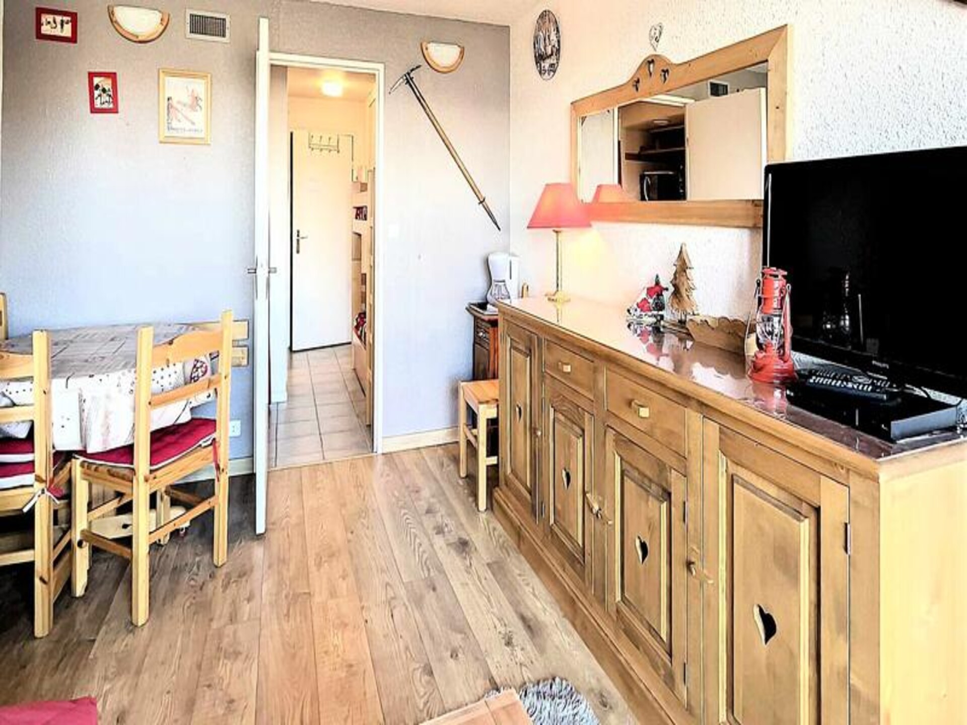 Studio met balkon en uitzicht, direct aan de piste in Villarembert - foto 14