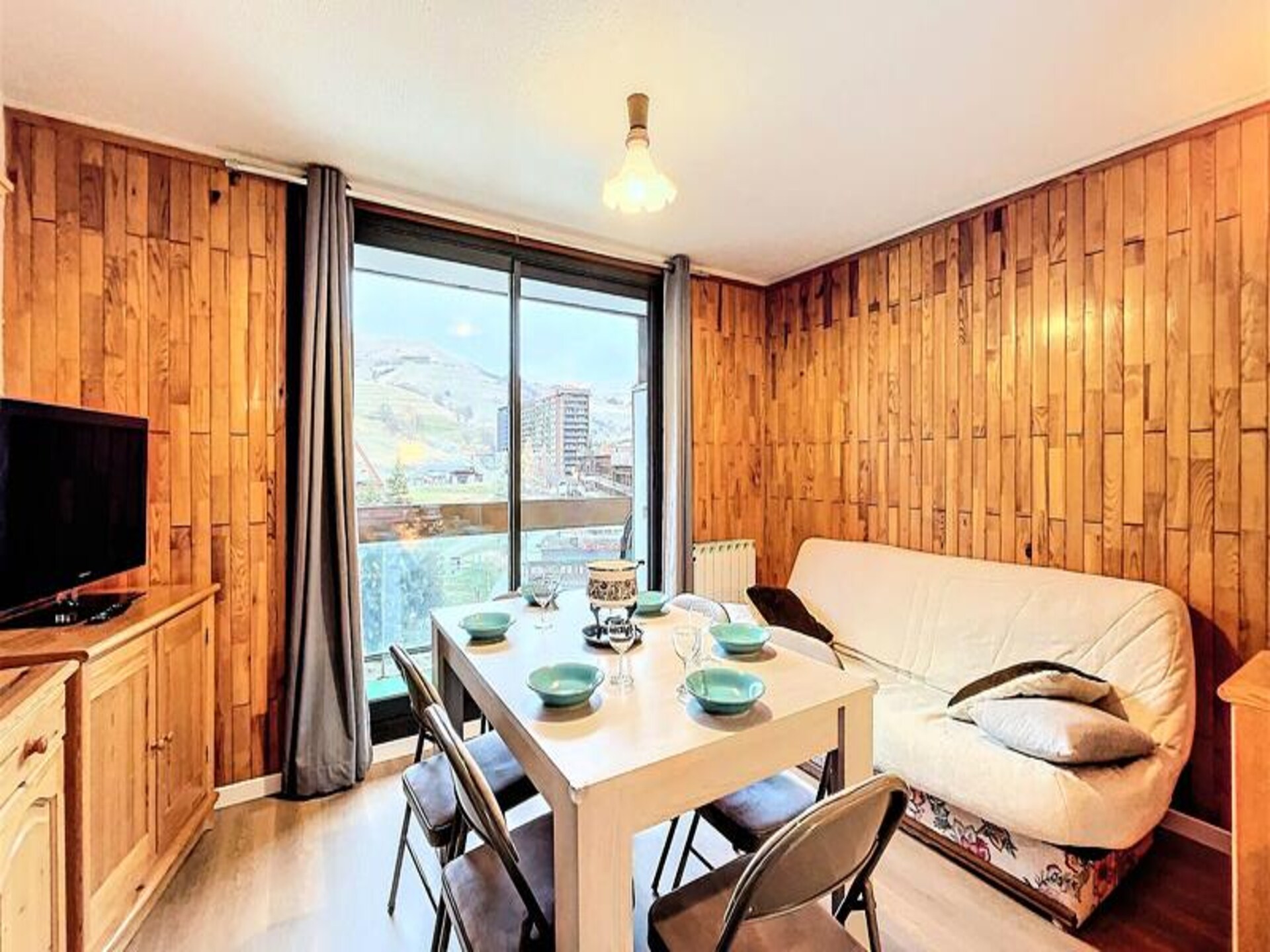 Appartement 6p aan de piste met verwarmd zwembad in Villarembert - foto 9